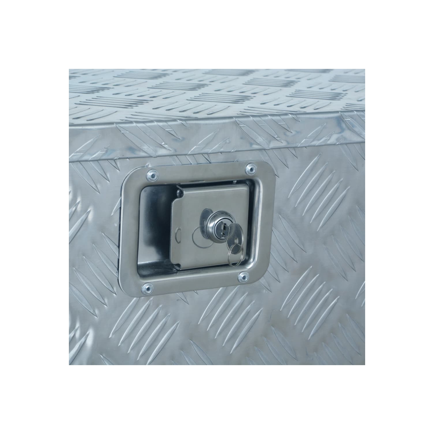 vidaXL Aluminium Box 737/381x410x460 mm Silver