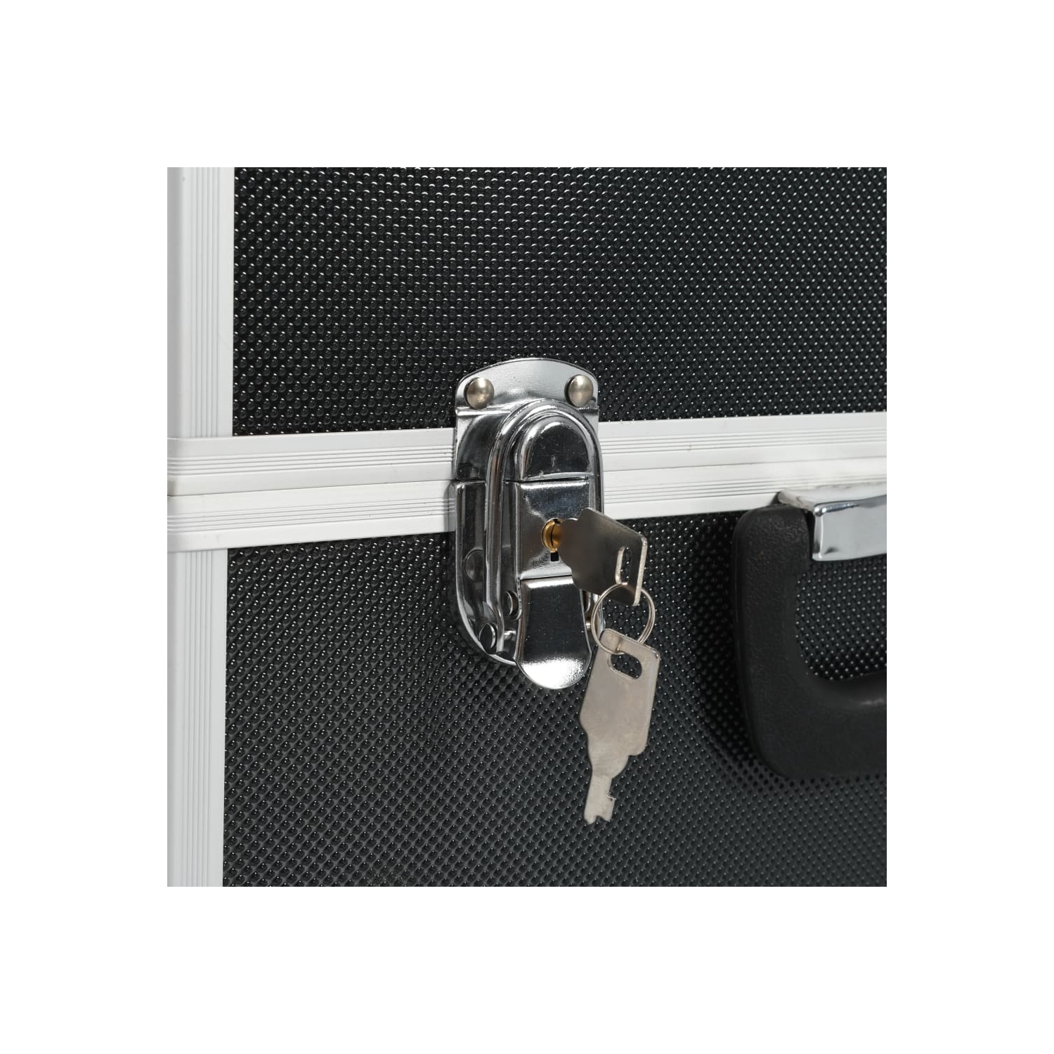 Étui à outils vidaXL 3834&nbsp;cm en aluminium noir