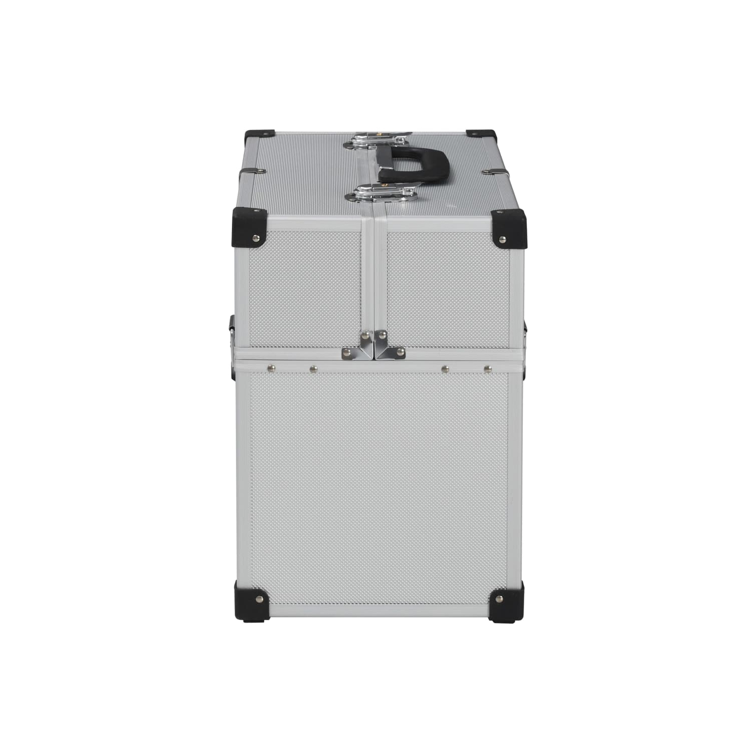 vidaXL Tool Case 38x22.5x34 cm Silver Aluminum