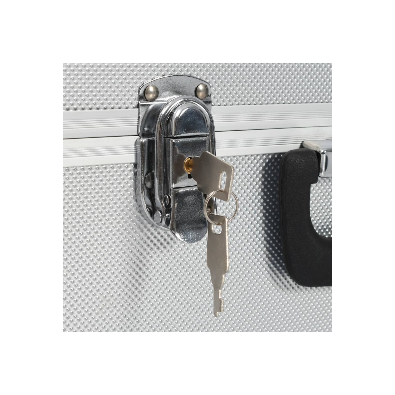 vidaXL Tool Case 38x22.5x34 cm Silver Aluminum