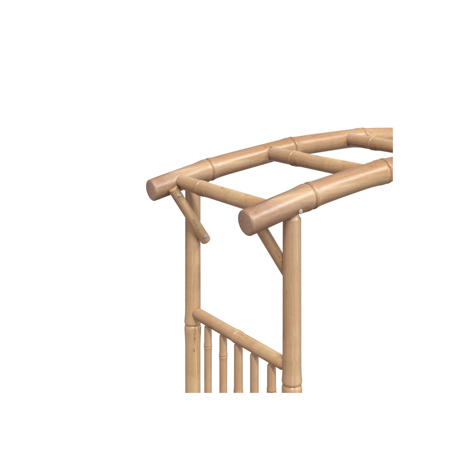 118 x 40 x 187&nbsp;cm vidaXL en arche rose et bambou