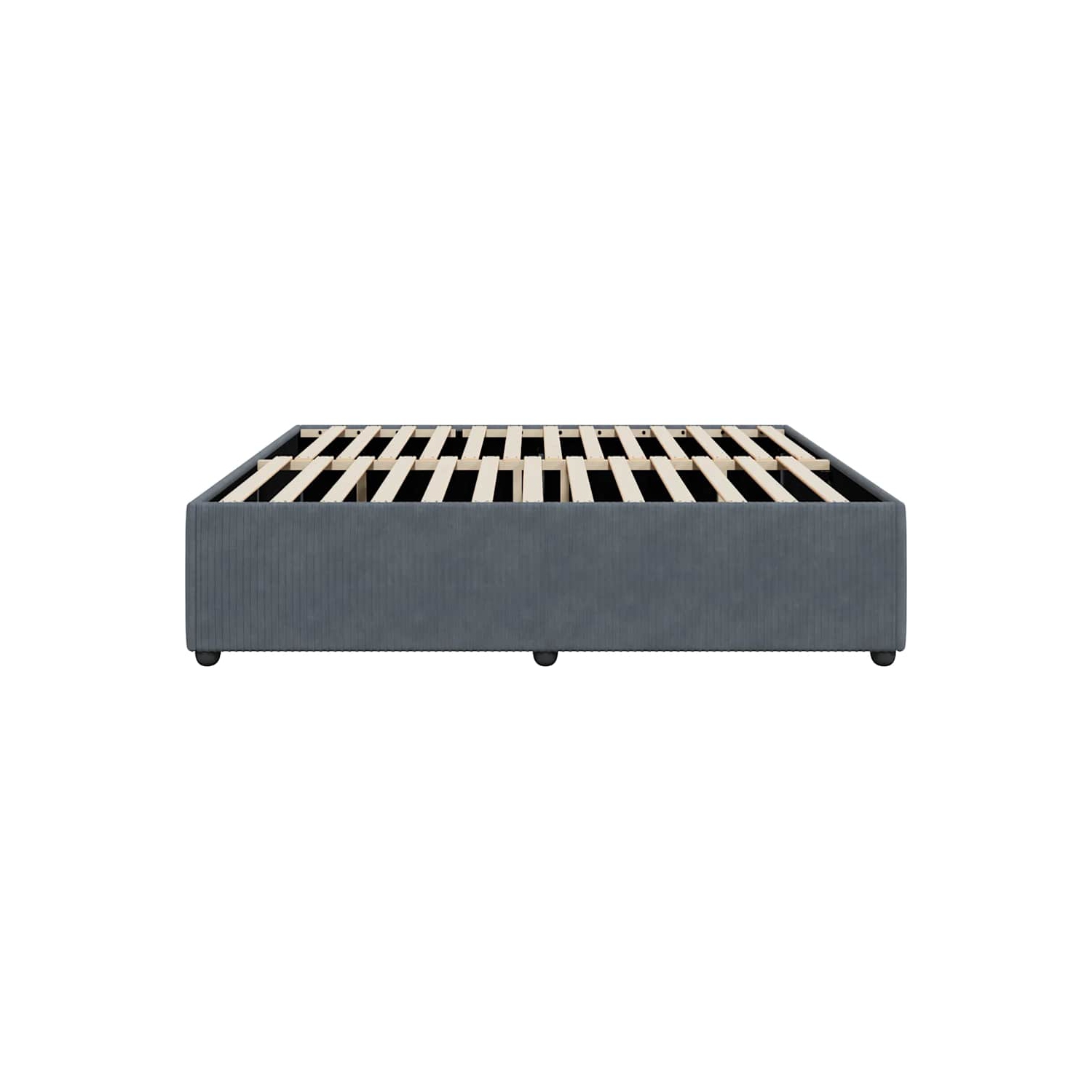 vidaXL Bed Frame without Mattress Dark Grey California King Velvet