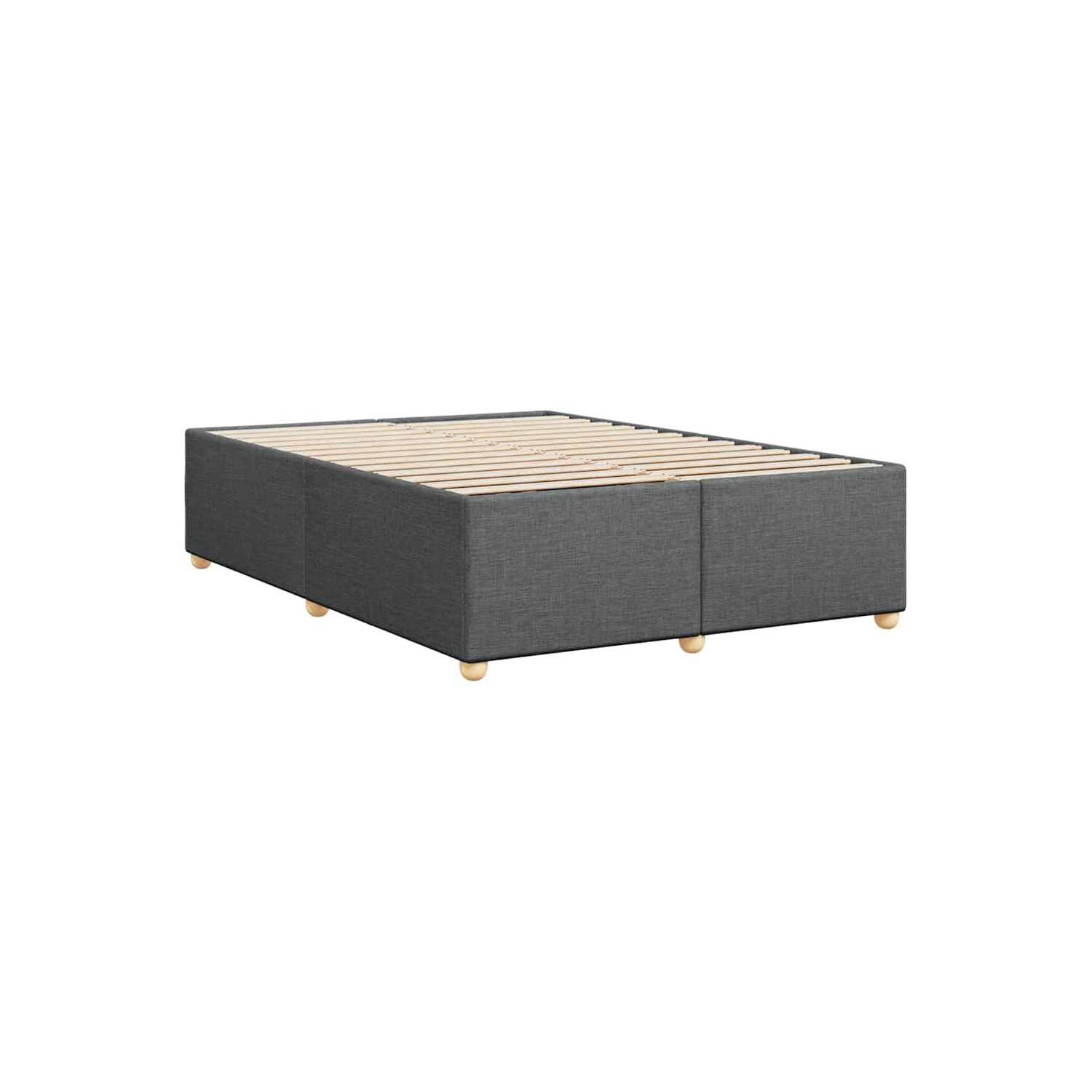 vidaXL Bed Frame without Mattress Dark Grey&nbsp;Queen Fabric