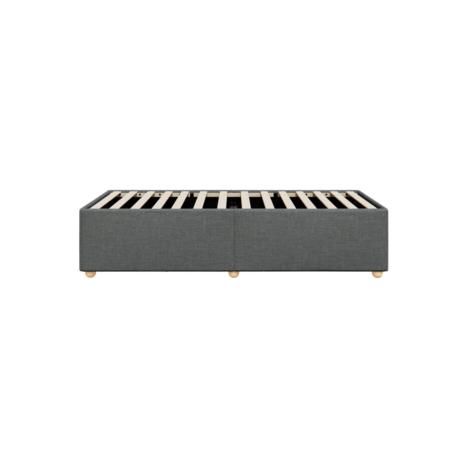 vidaXL Bed Frame without Mattress Dark Grey&nbsp;Twin Fabric