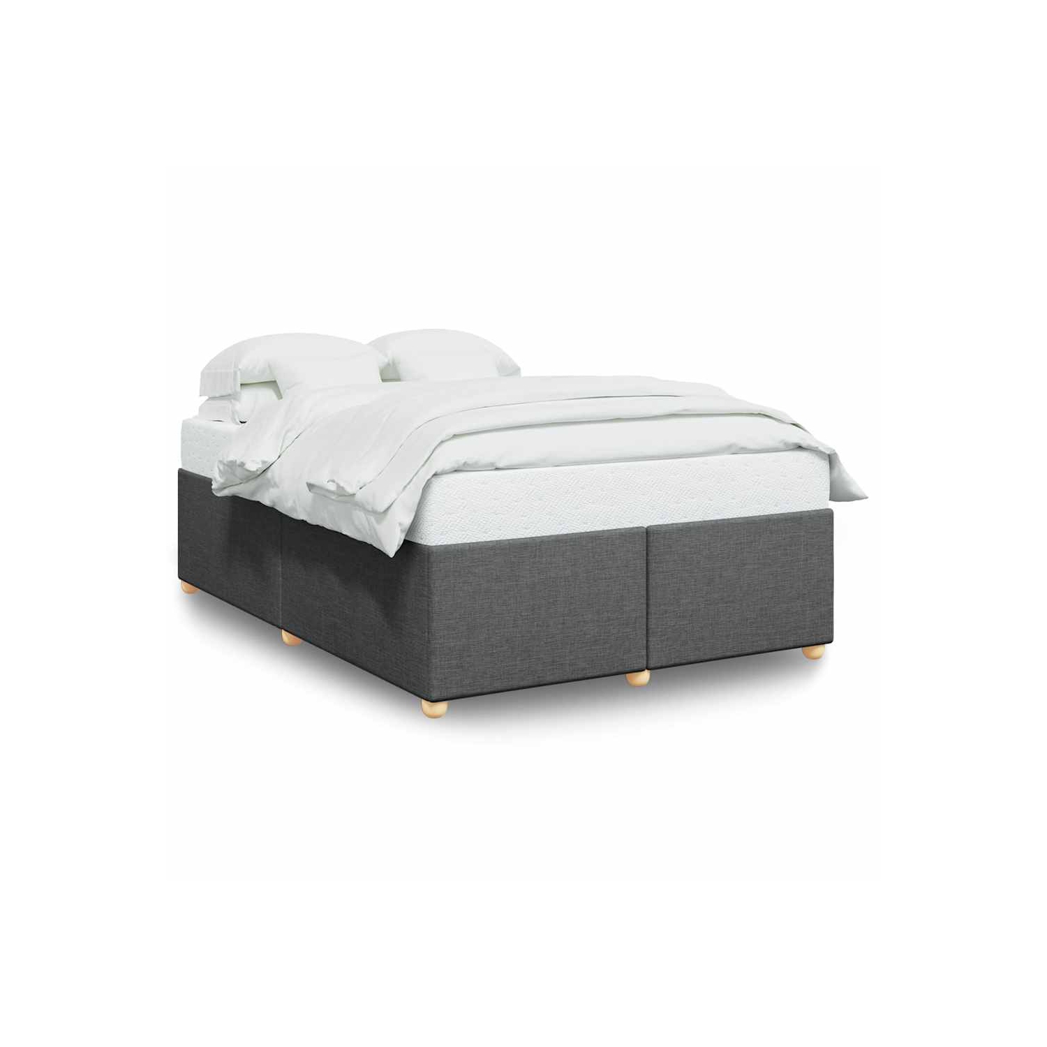 vidaXL Bed Frame without Mattress Dark Grey&nbsp;Full Fabric