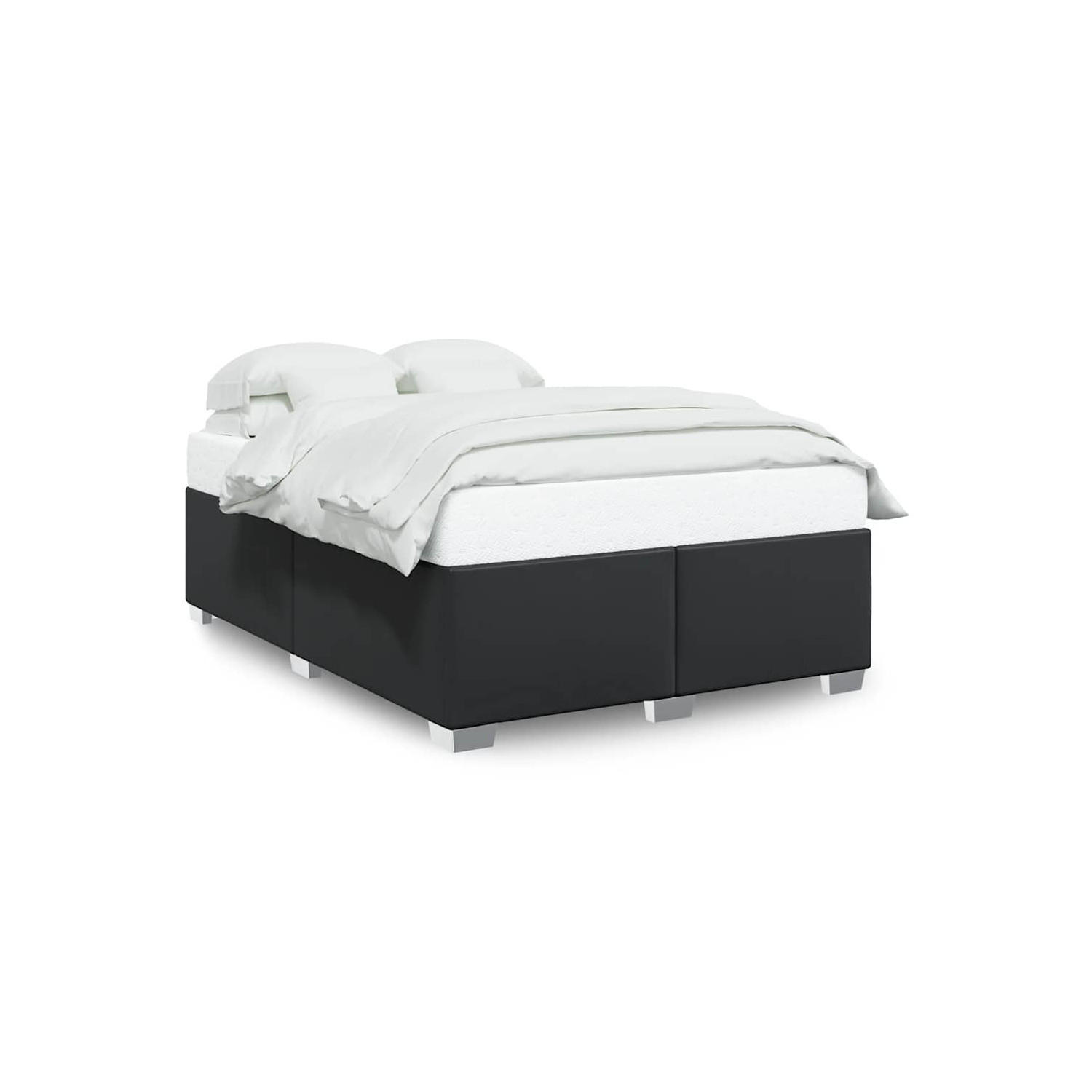vidaXL Bed Frame without Mattress Black&nbsp;Queen Faux Leather