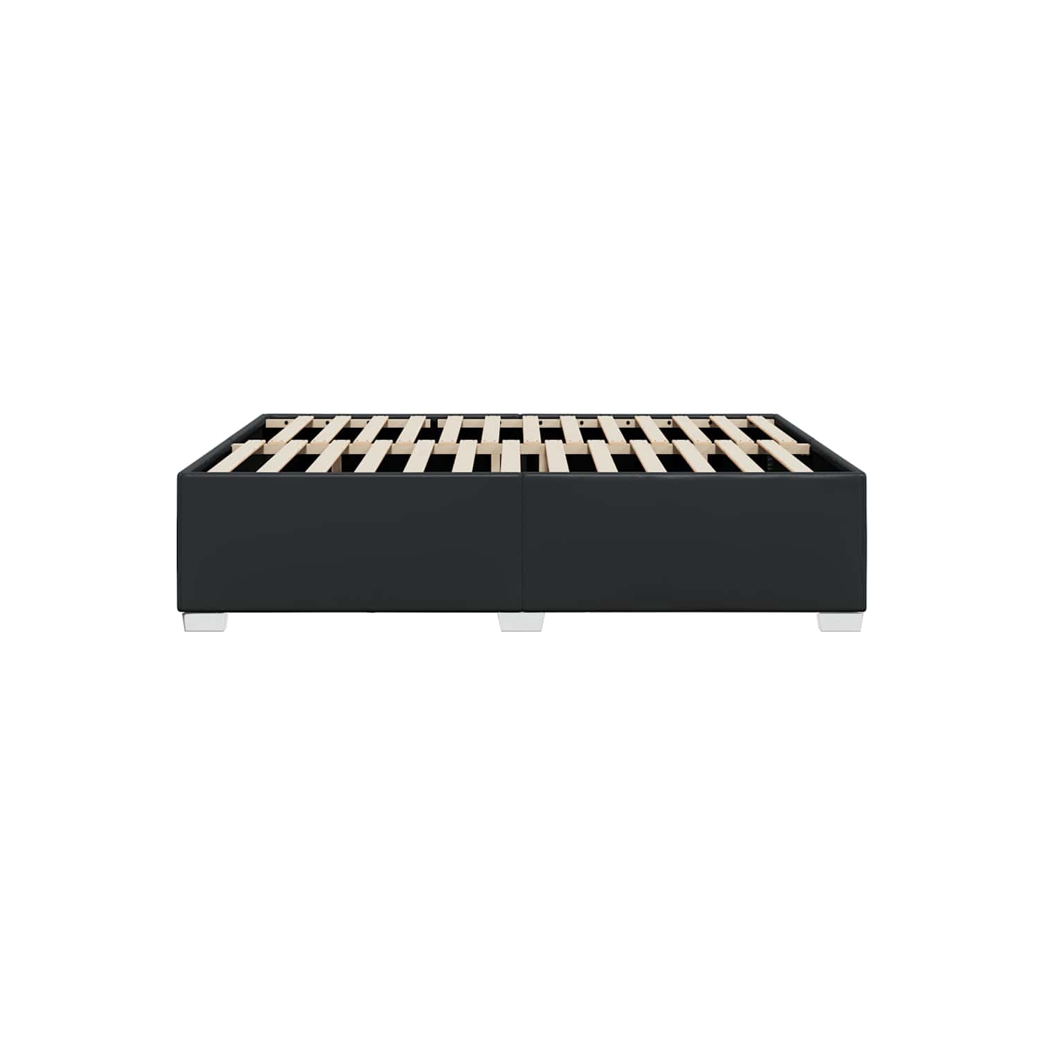 vidaXL Bed Frame without Mattress Black&nbsp;Queen Faux Leather