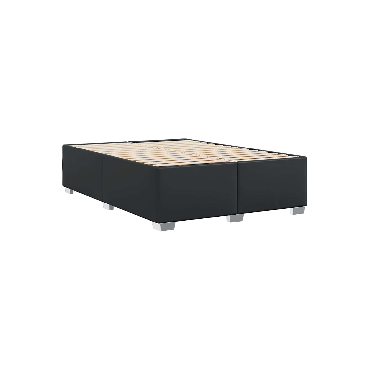 vidaXL Bed Frame without Mattress Black&nbsp;Queen Faux Leather