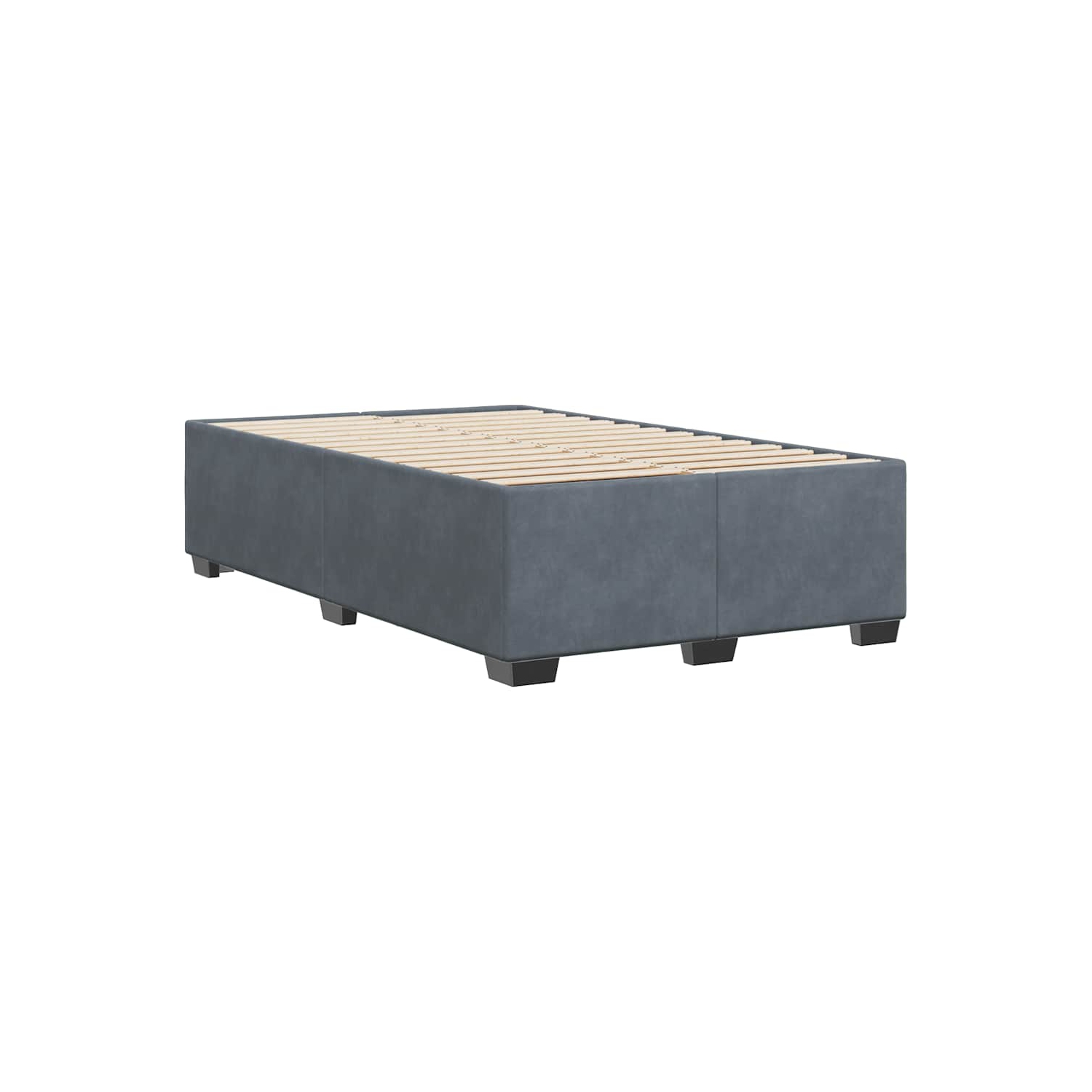 vidaXL Bed Frame without Mattress Dark Grey&nbsp;Full Velvet