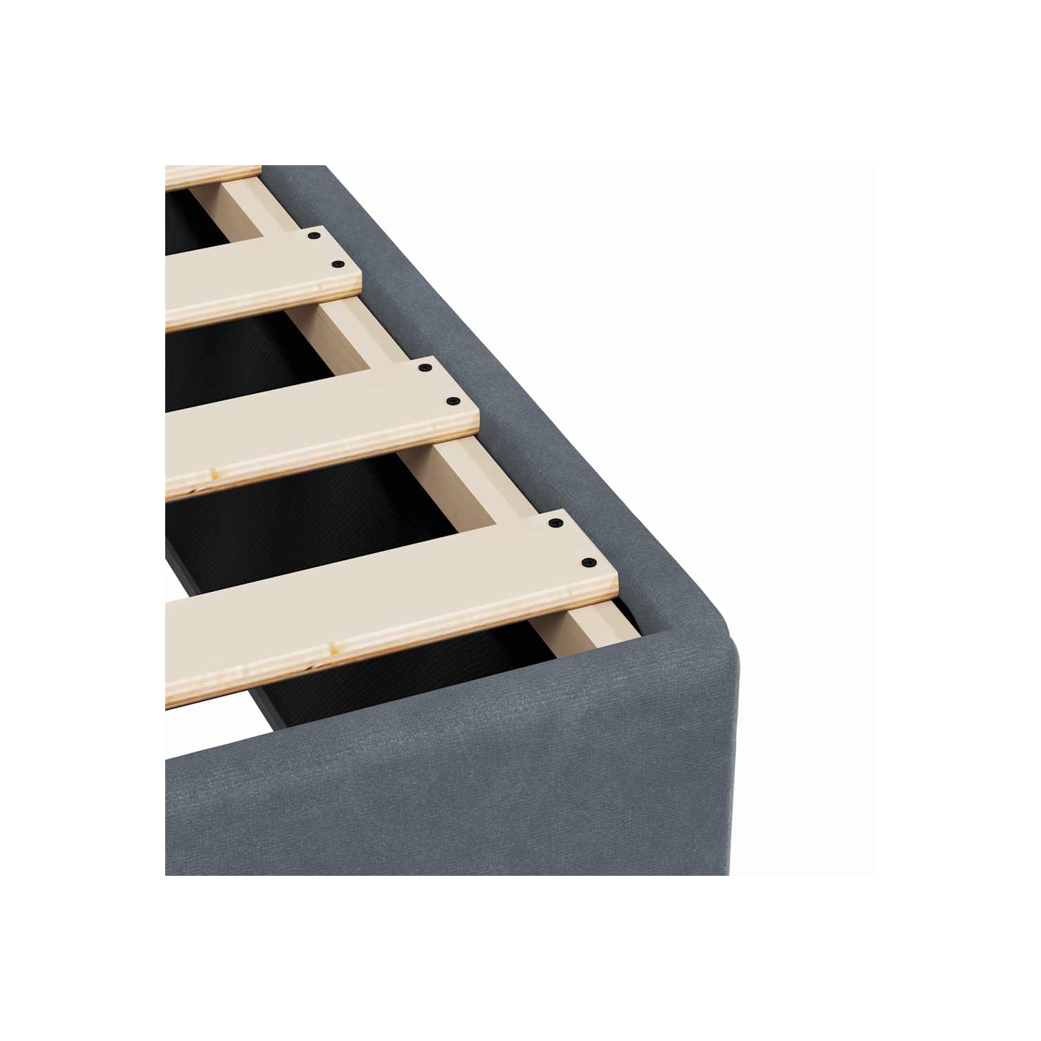 vidaXL Bed Frame without Mattress Dark Grey&nbsp;Full Velvet