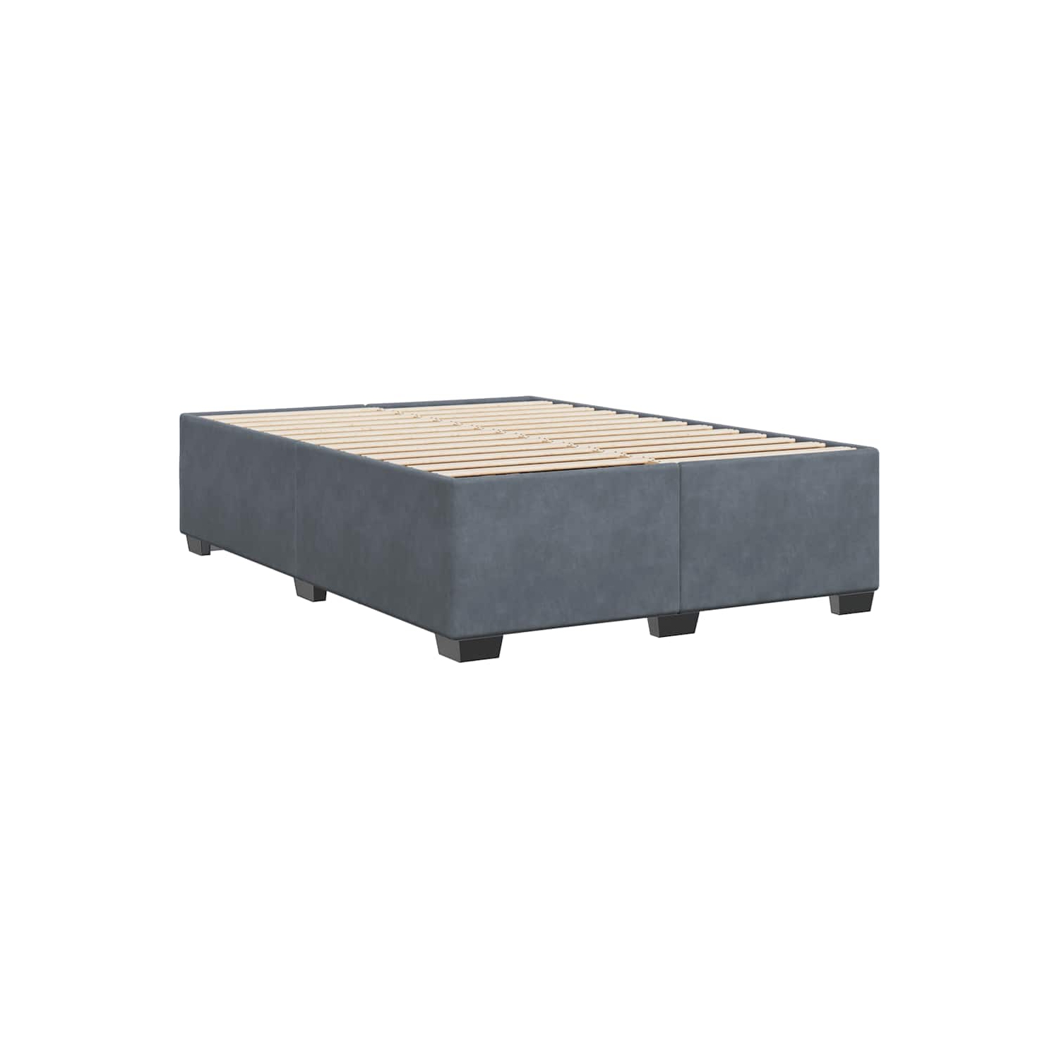 vidaXL Bed Frame without Mattress Dark Grey&nbsp;Queen Velvet