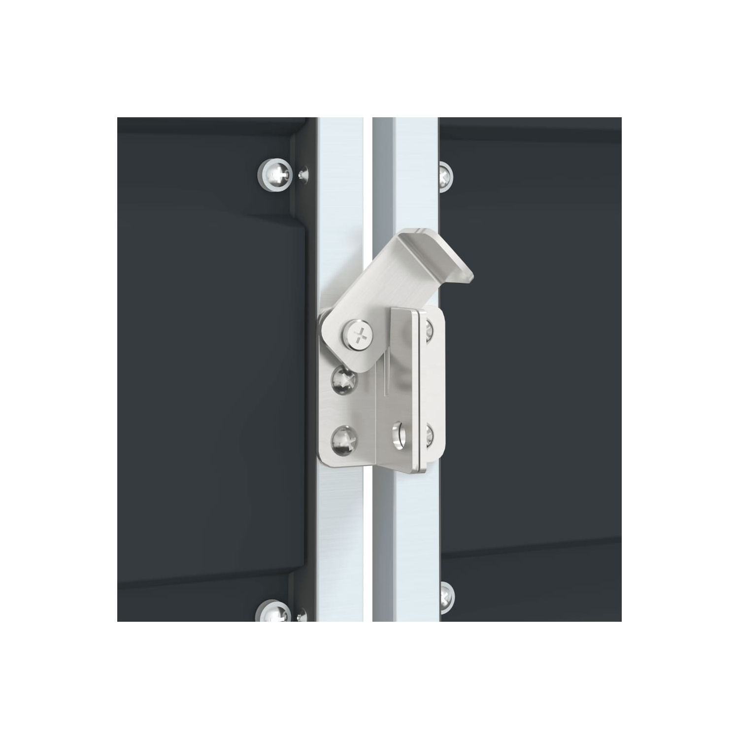 vidaXL Wheelie Bin Storage for Double Bins Anthracite 144x81x113 cm Steel