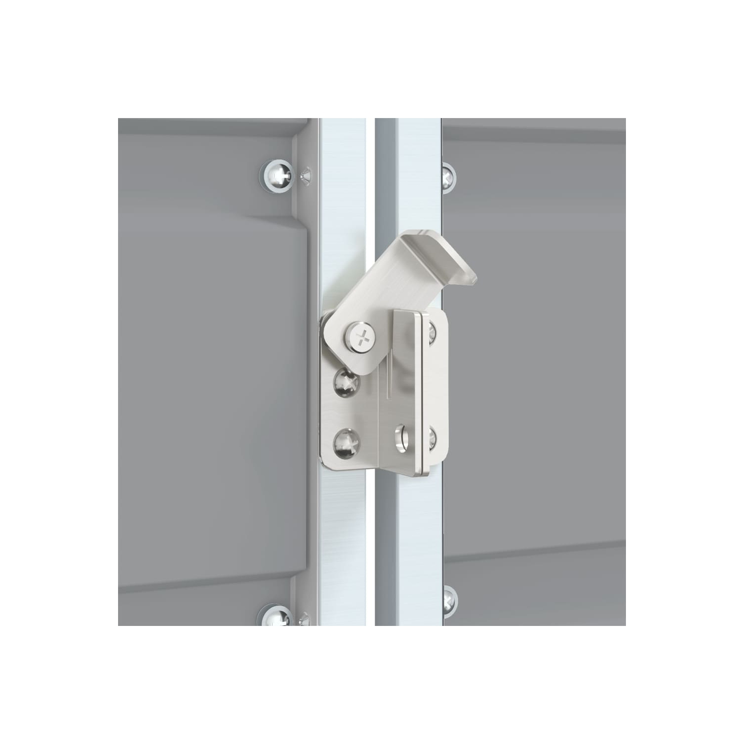 vidaXL Wheelie Bin Storage for Triple Bins Grey 216x81x115 cm Steel