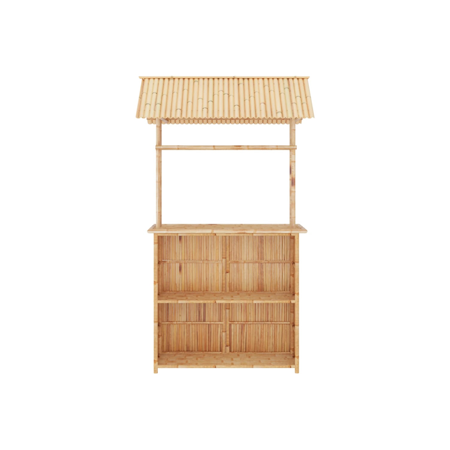 Ensemble de bar vidaXL, bambou, 3 pces