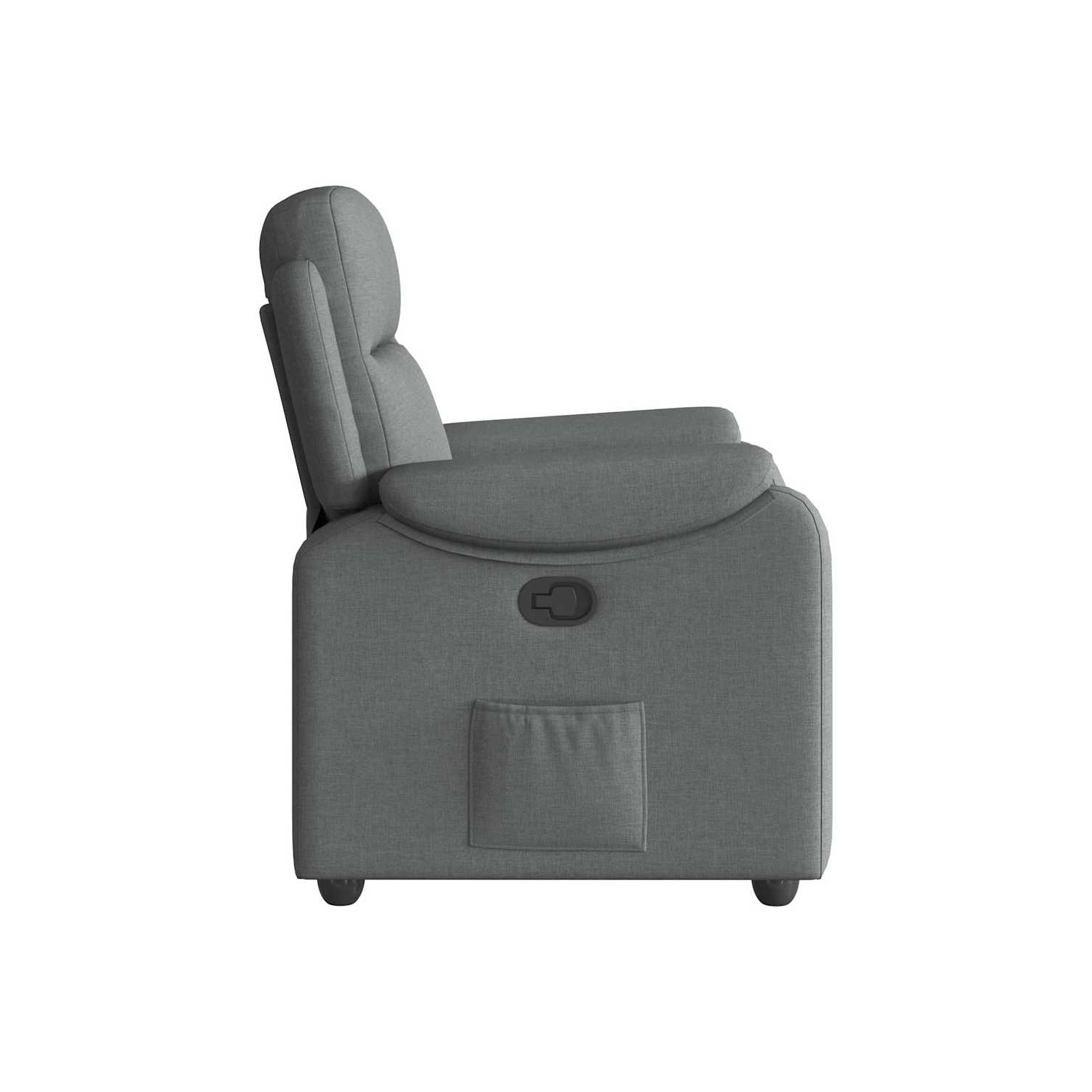 vidaXL Recliner Chair Dark Grey Fabric