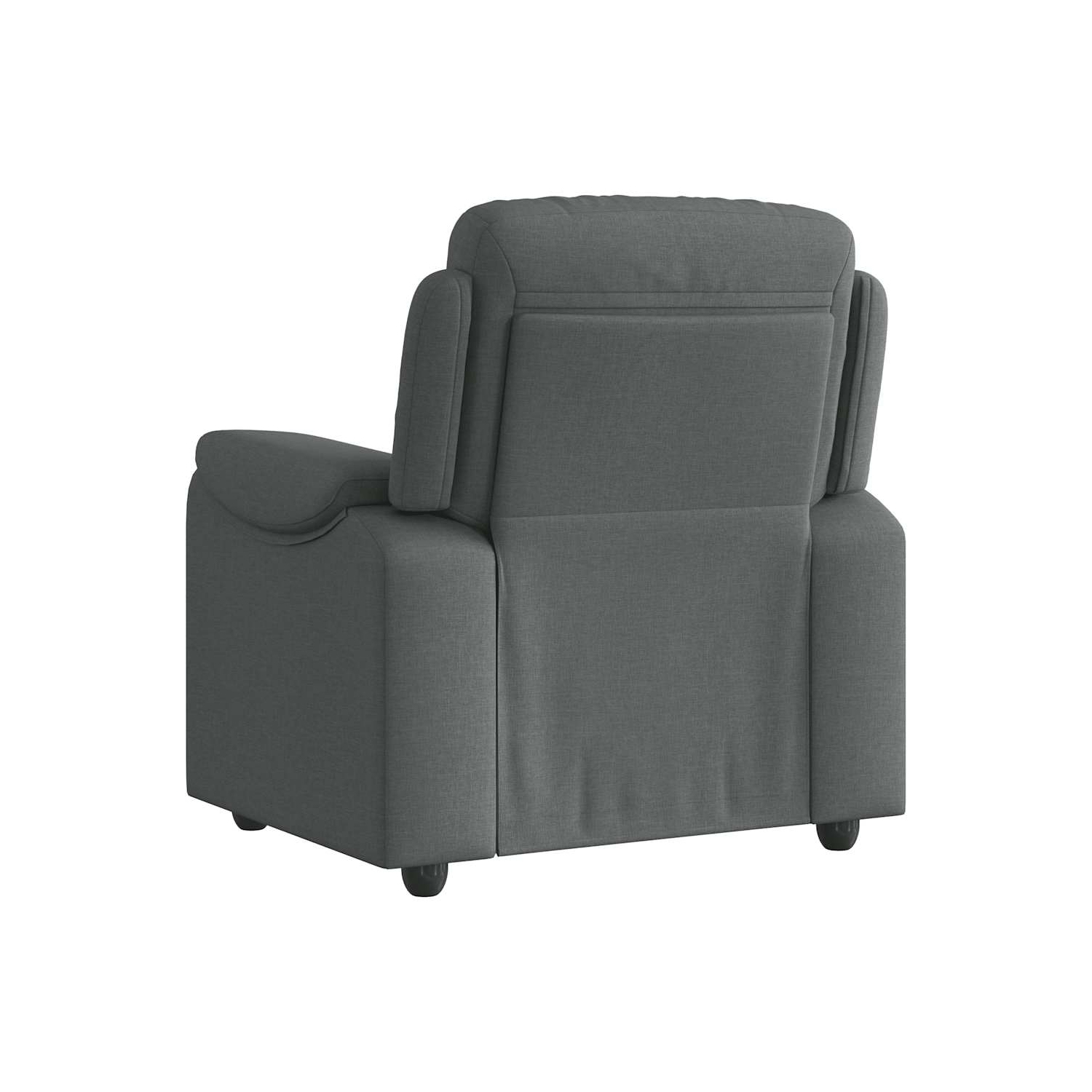 vidaXL Recliner Chair Dark Grey Fabric