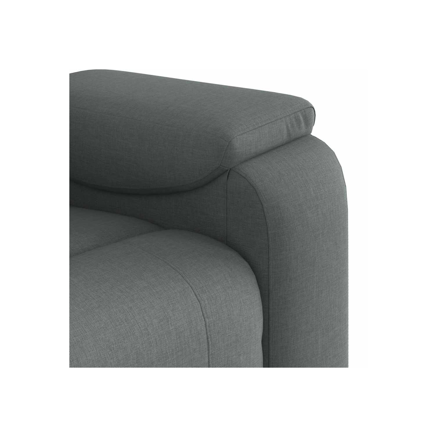 vidaXL Recliner Chair Dark Grey Fabric