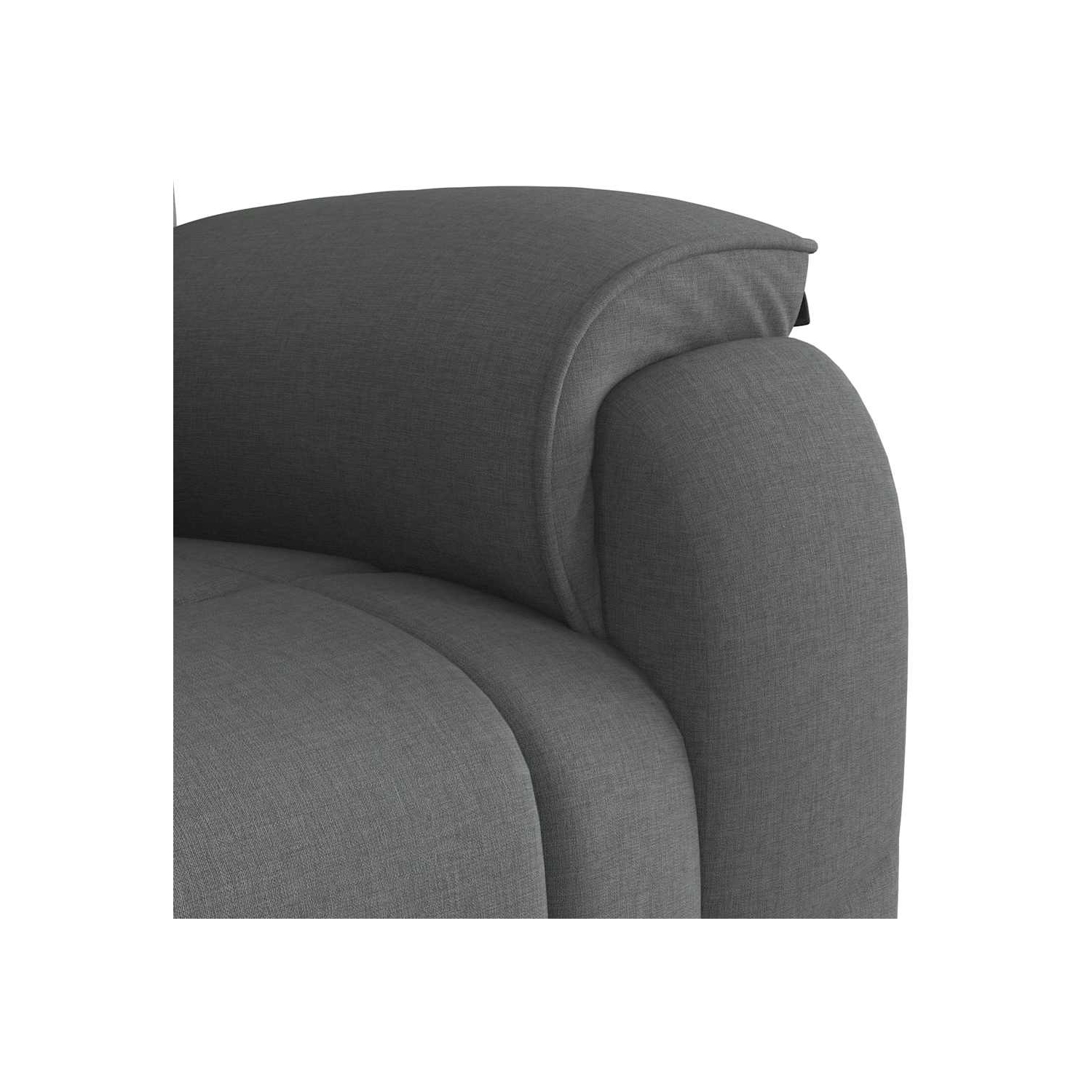 vidaXL Recliner Chair Dark Grey Fabric
