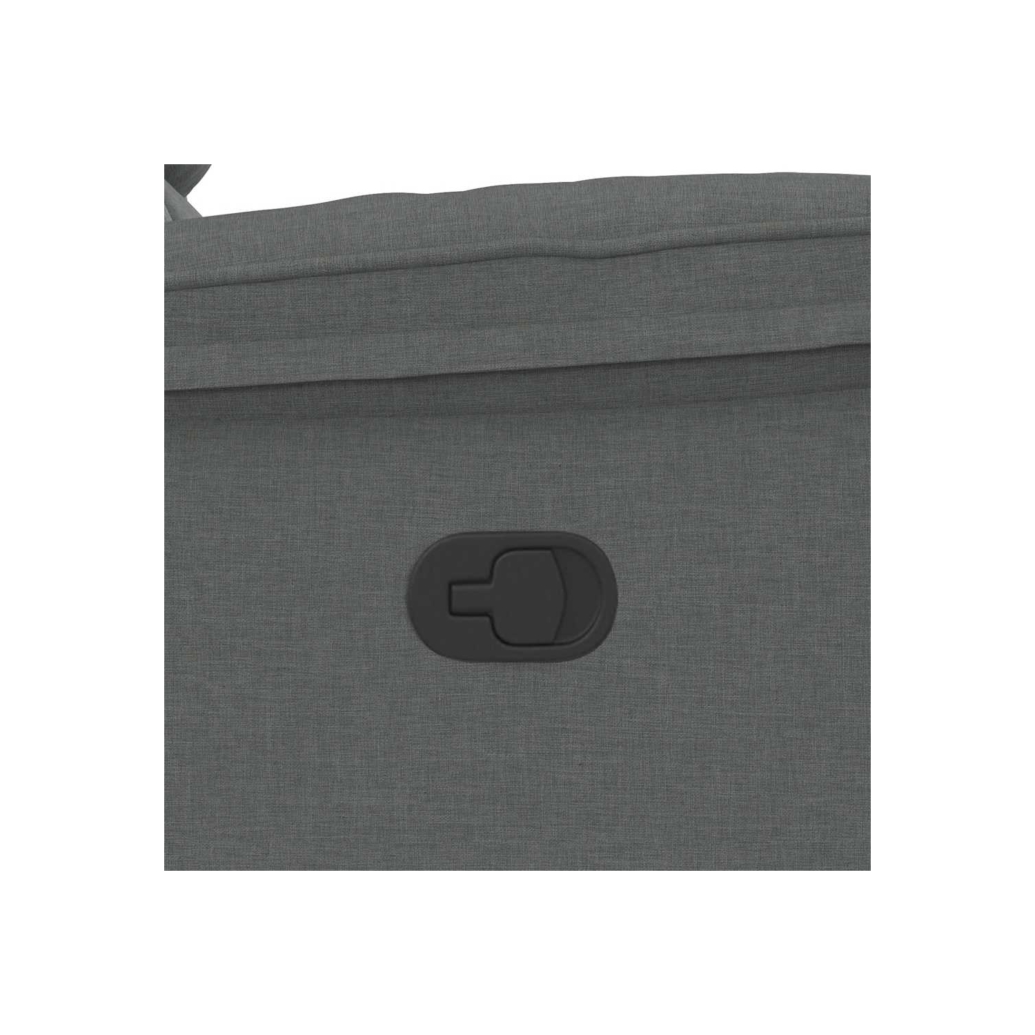 vidaXL Recliner Chair Dark Grey Fabric