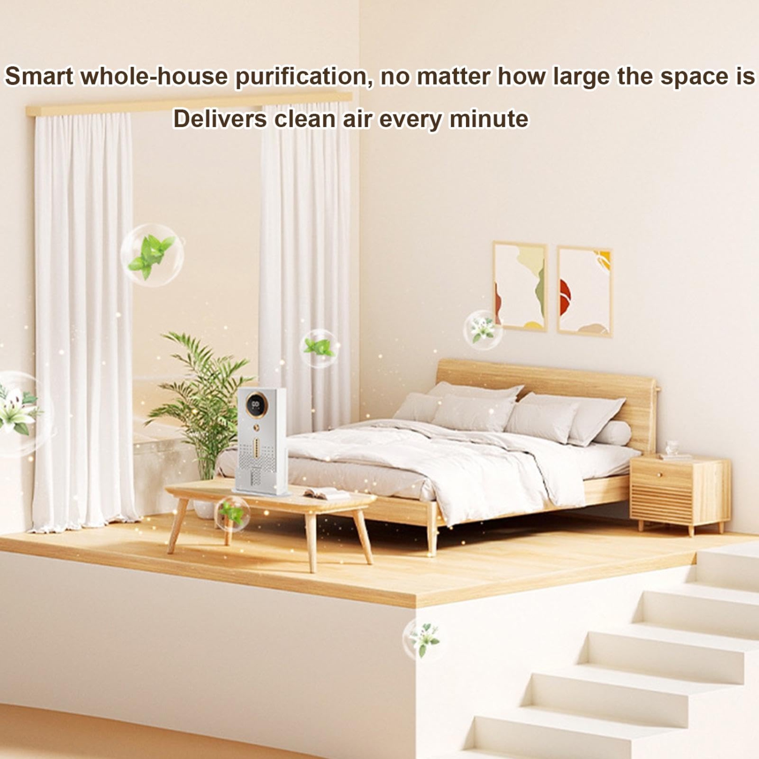 Air Purifier for Home Silent Air Purifiers Dust and Pet Hair Air Purifier