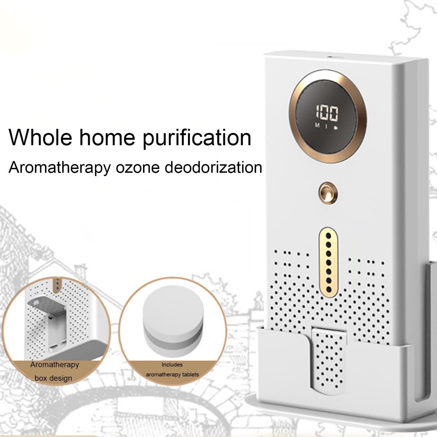 Air Purifier for Home Silent Air Purifiers Dust and Pet Hair Air Purifier