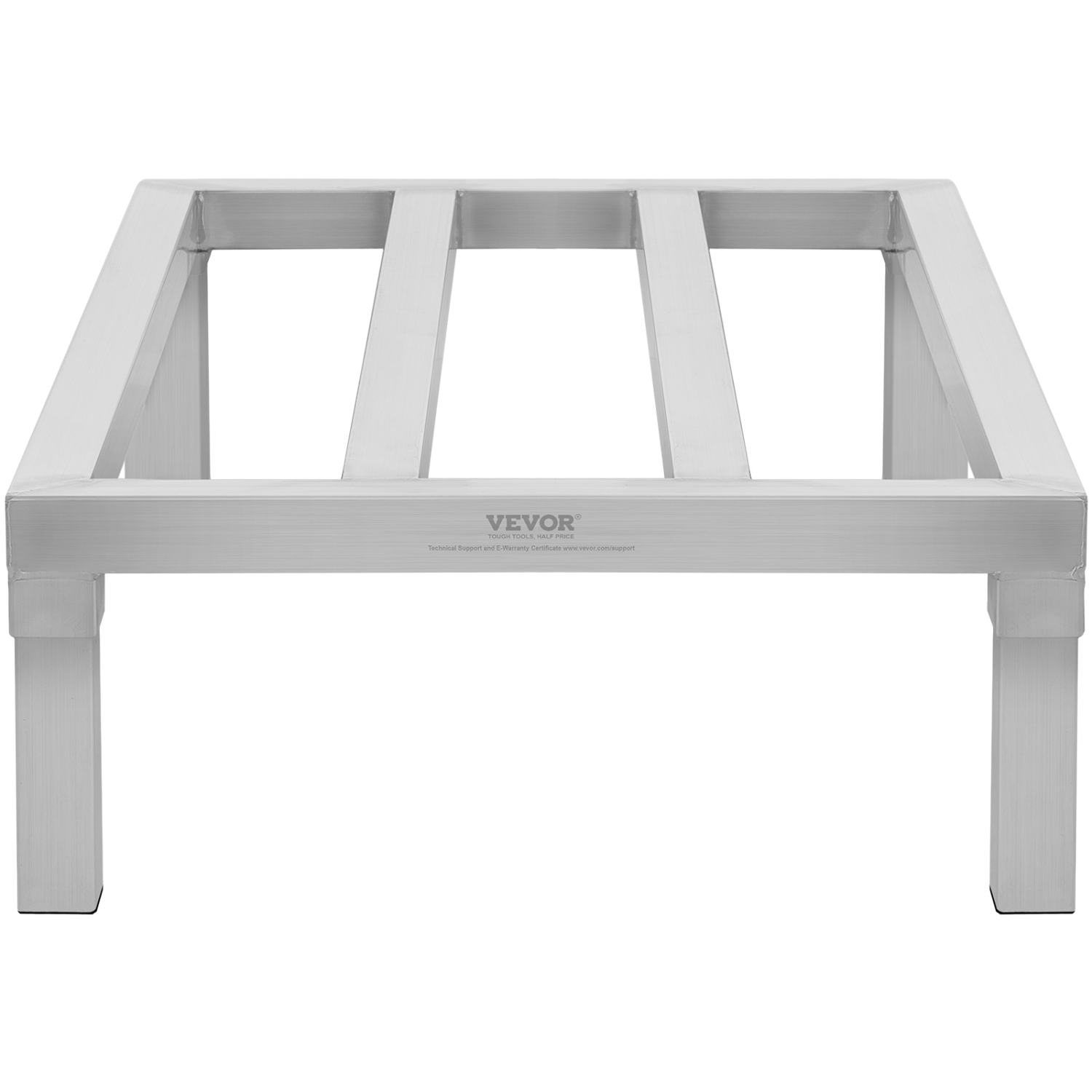VEVOR 36” x 20” Aluminum Dunnage Rack, Commercial Food Floor Rack, 8” Off the Floor, 1800 lbs Capacity All-Welded Aluminum Storage Rack, for Storage