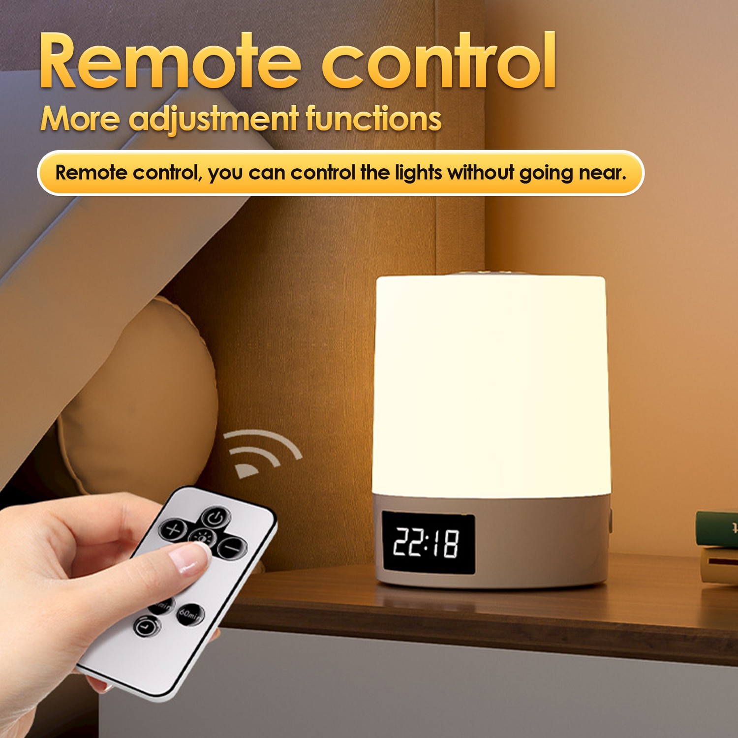 Télécommande Veilleuse Lampe de table rechargeable Lampe de chevet Toucher Alimentation bébé Protection des yeux Confinement Lampe de sommeil