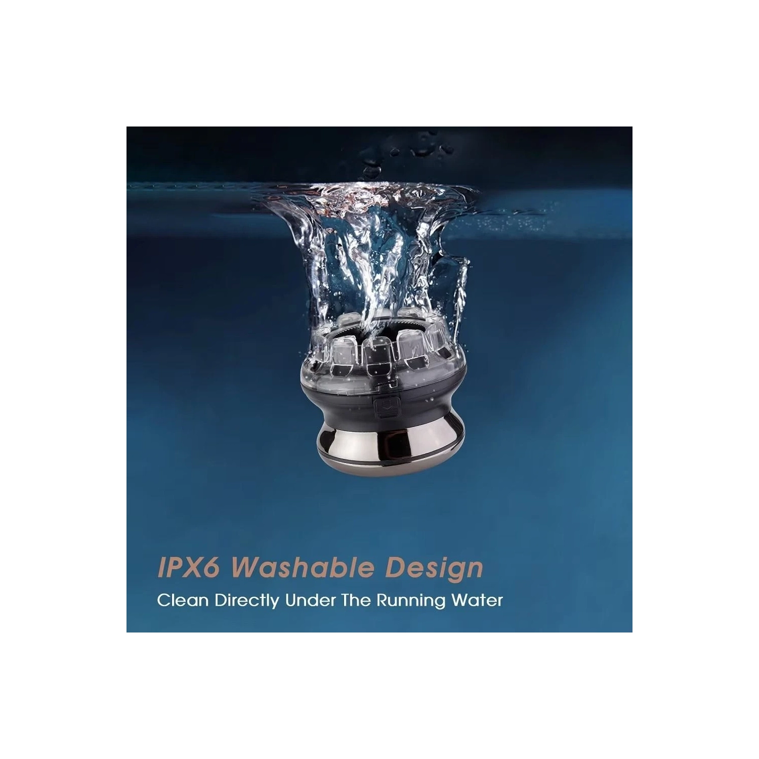 Tondeuse automatique lavable Tondeuse à cheveux rotative pour hommes