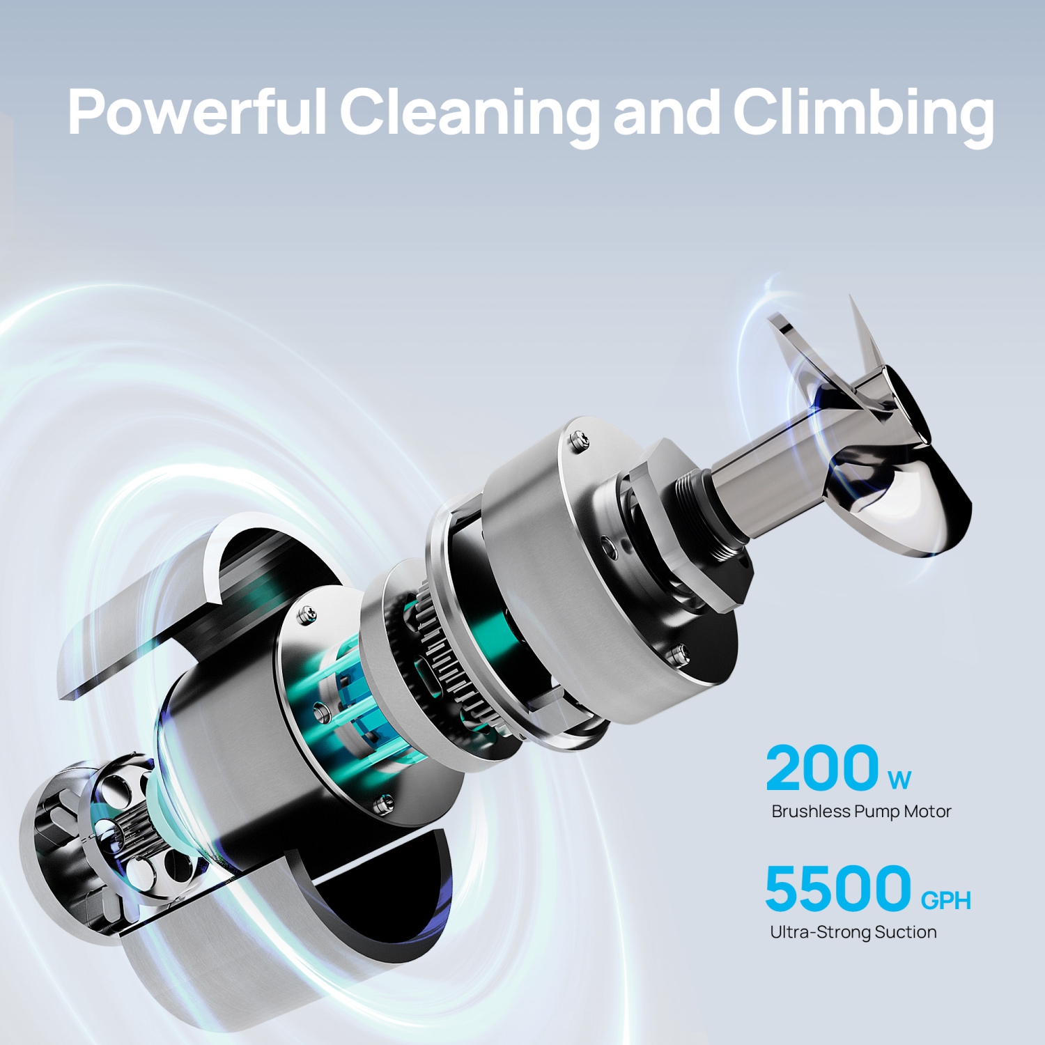 Beatbot A100 – Nettoyeur robotique sans fil pour piscine, optimisation intelligente du trajet, nettoie les planchers, les murs et la conduite d'eau,