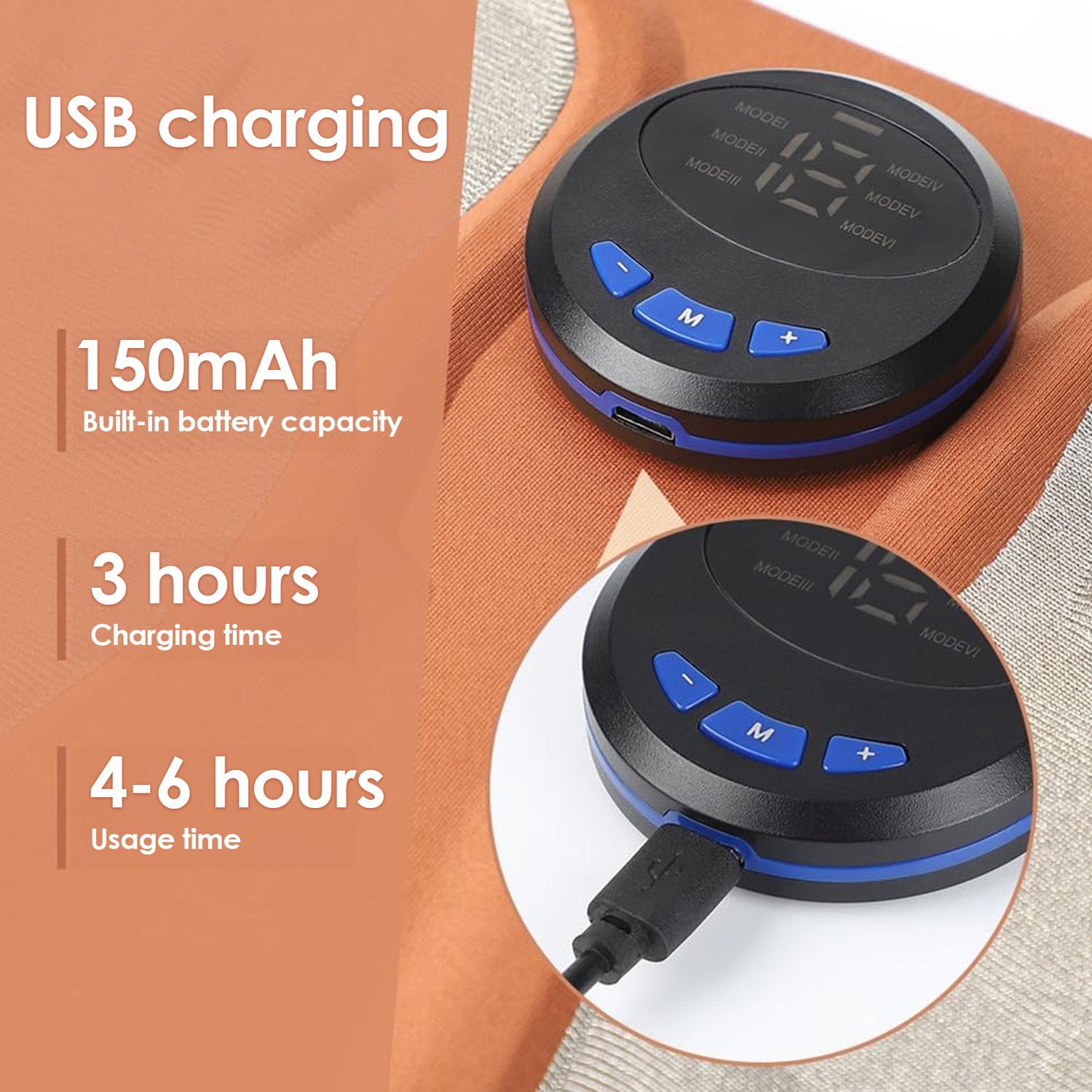 Pulse Foot Massager 3D Massage Foot Pad EMS Micro-Current Foot Massage Pad for Relieving Fatigue