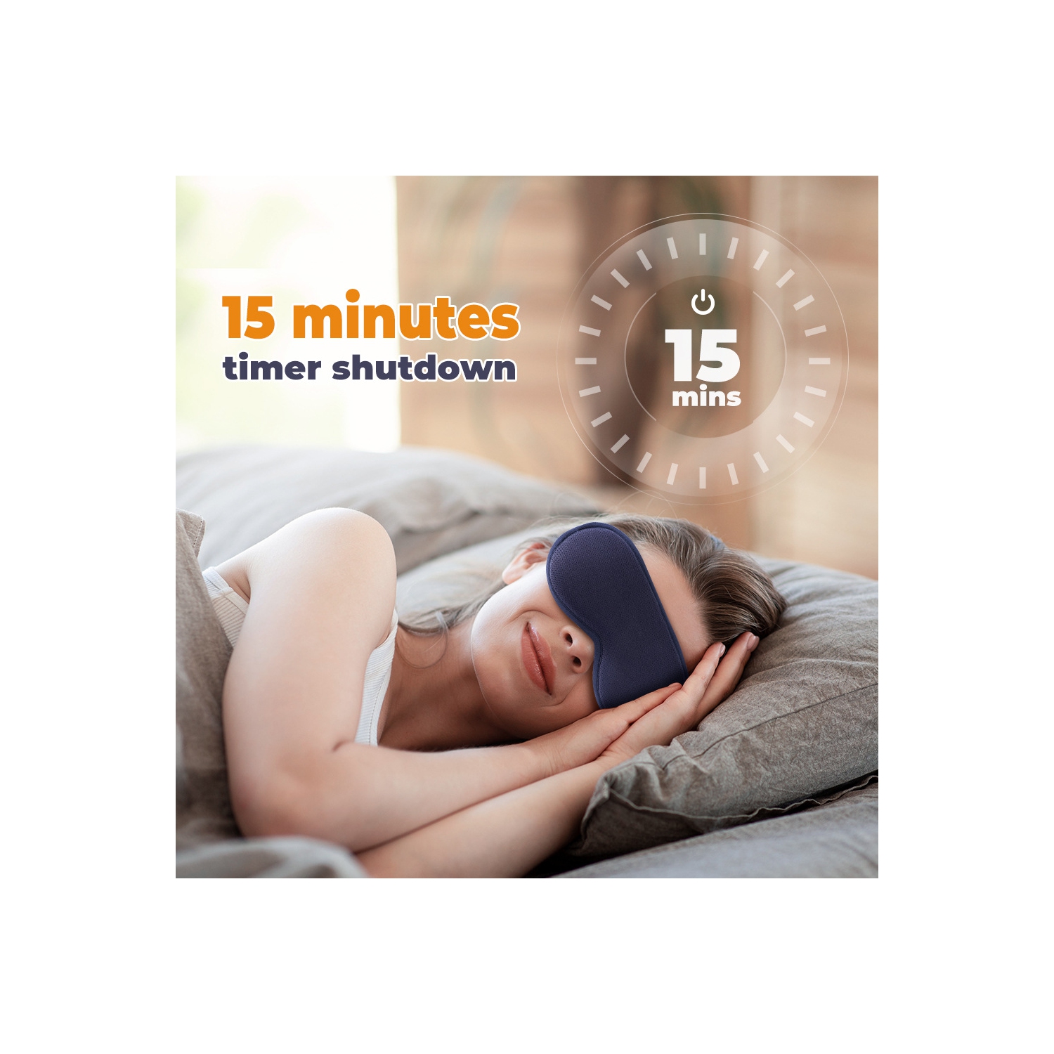 Steam Eye Mask Massage , with 3-level Hot Compress 6-level Vibration Constant Temperature Smart Timing Sleep Shading Relief