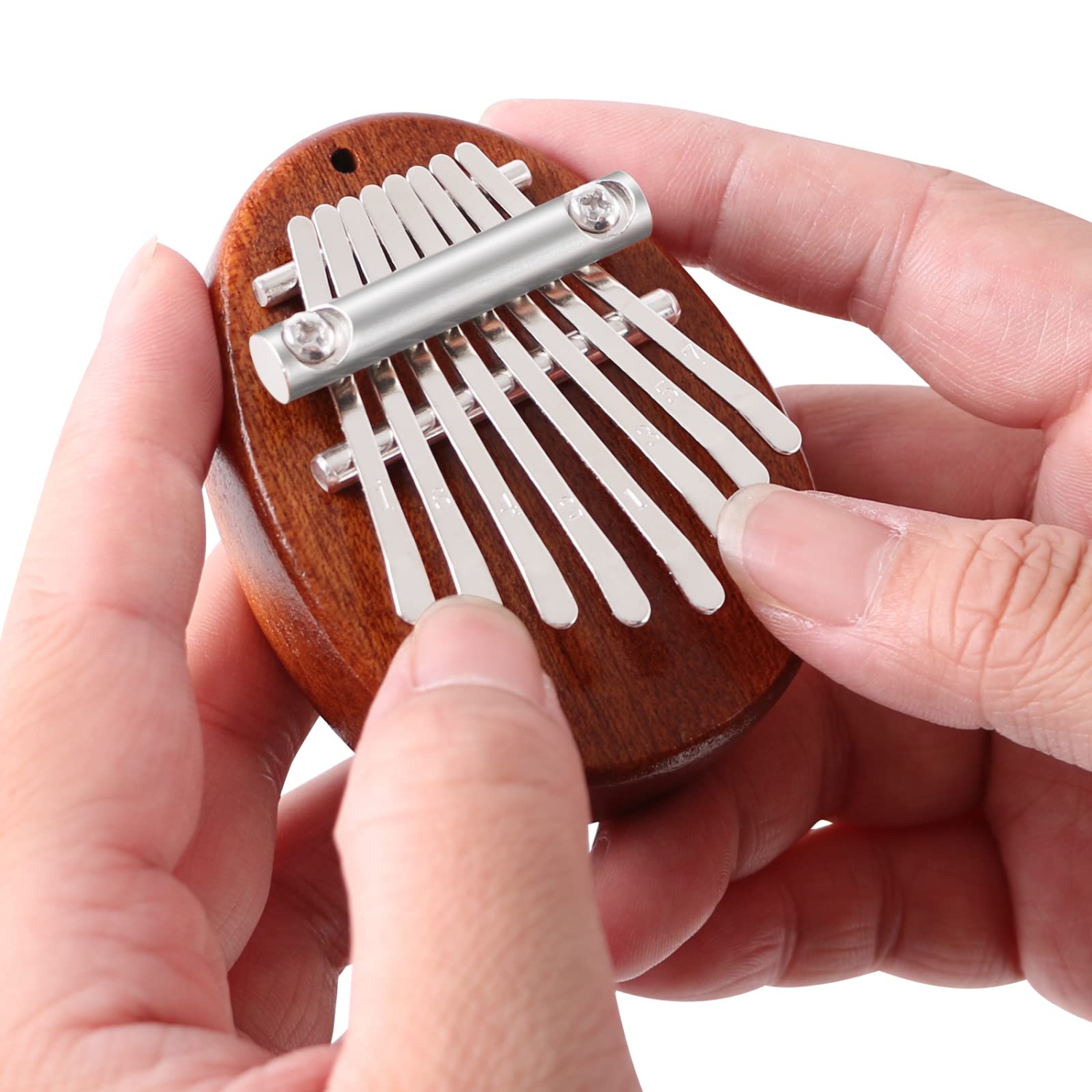 Mini-kalimba à 8 touches, piano au pouce avec cordon, cadeau d'anniversaire des Fêtes
