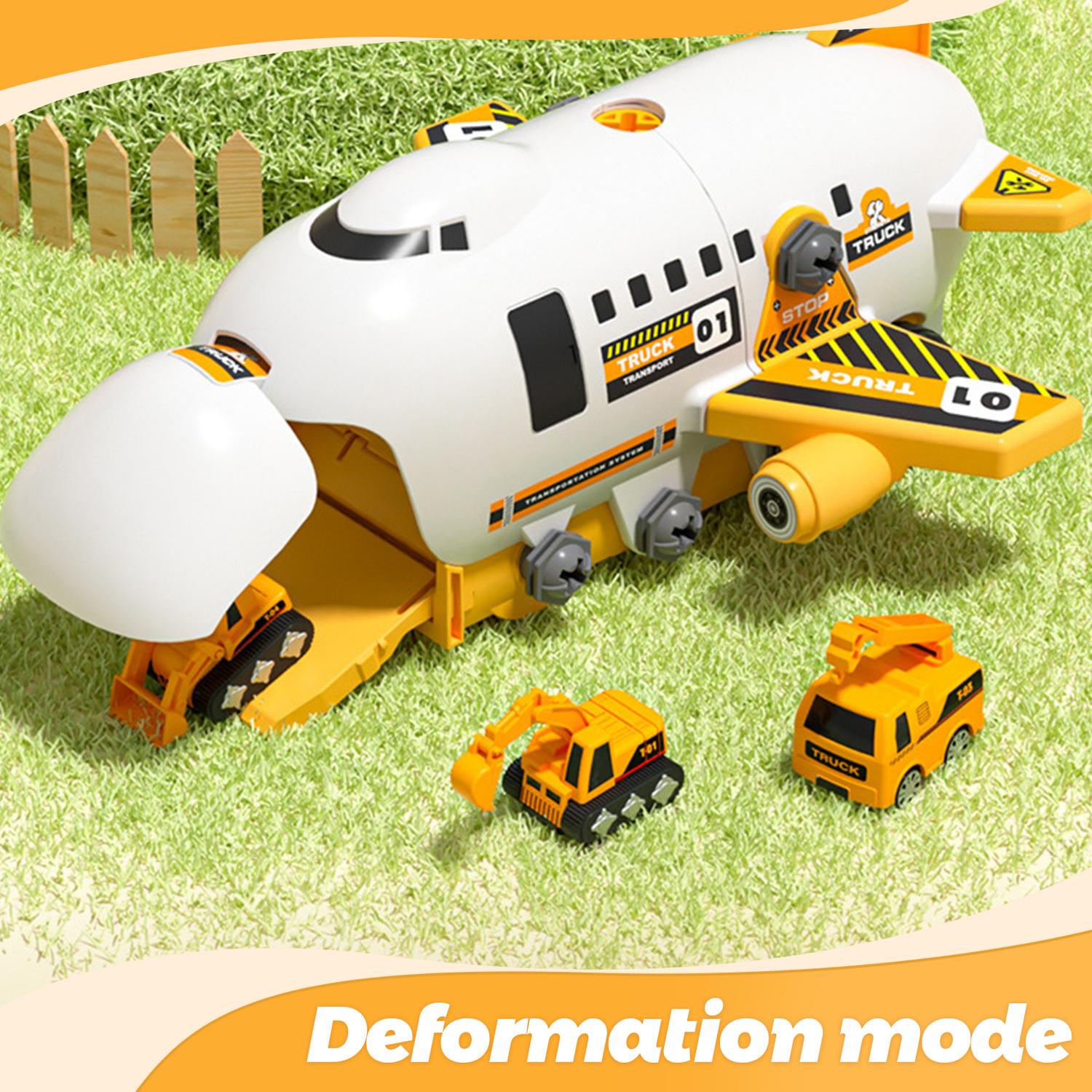 Disassembly and Assembly Toys, Deformation Track Aircraft, Glider Cabin with Ejection Track, Boy Model Toys