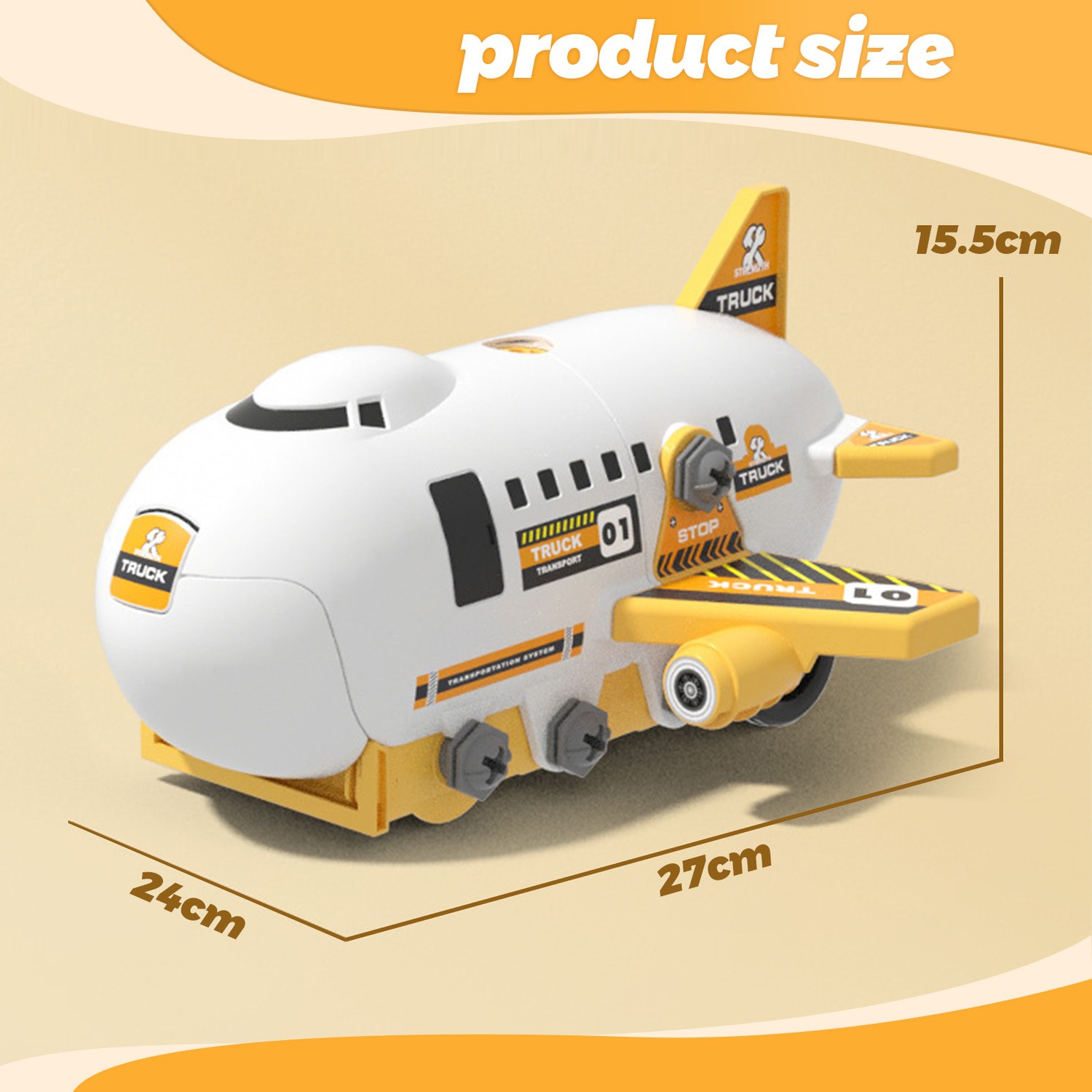 Disassembly and Assembly Toys, Deformation Track Aircraft, Glider Cabin with Ejection Track, Boy Model Toys