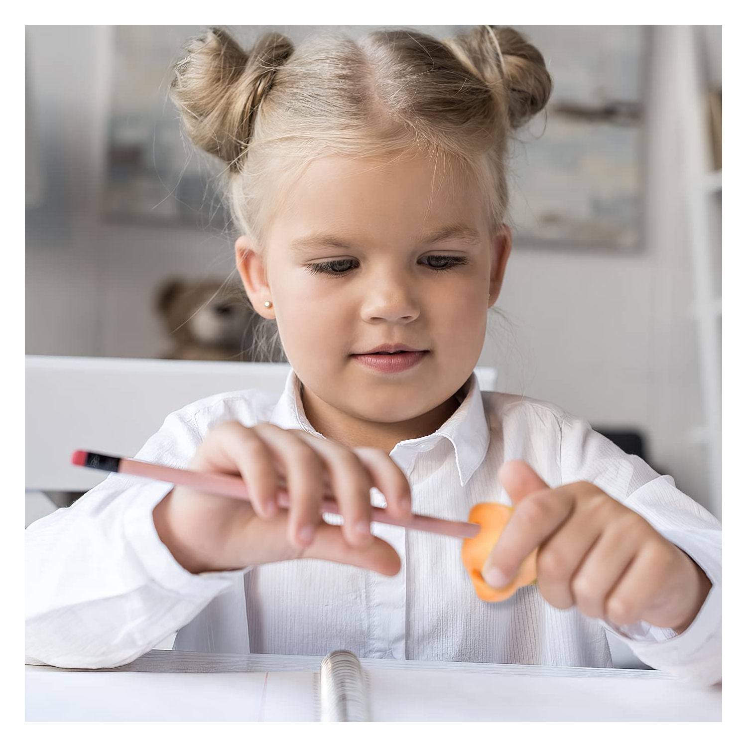 4-Pack Cute Nose Toys, Nose Tip Pencil Sharpeners, Cool School Supplies for Boys and Girls, Birthday Favors