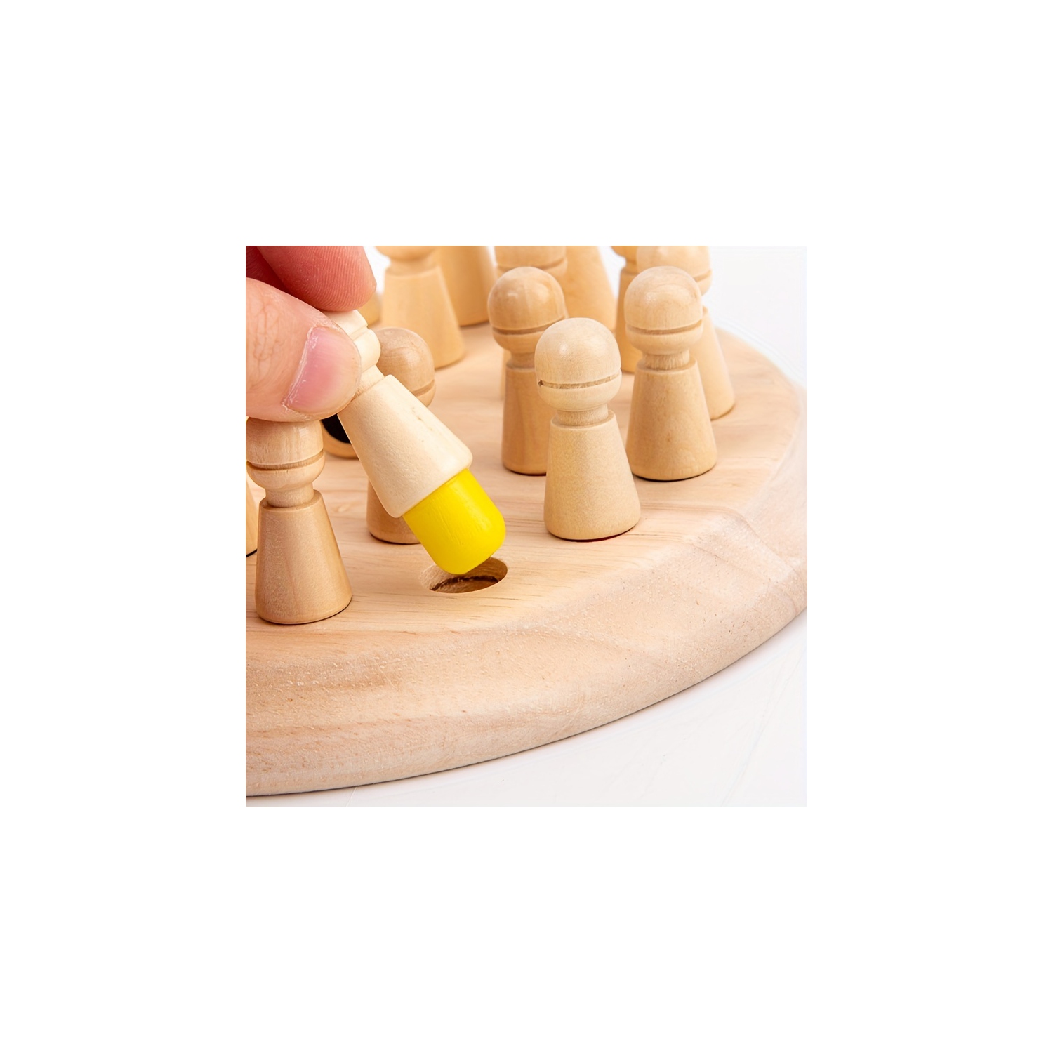 Wooden Memory Matching Board Game, Educational Logic Toy for Interaction and Entertainment, Christmas and Halloween Gift