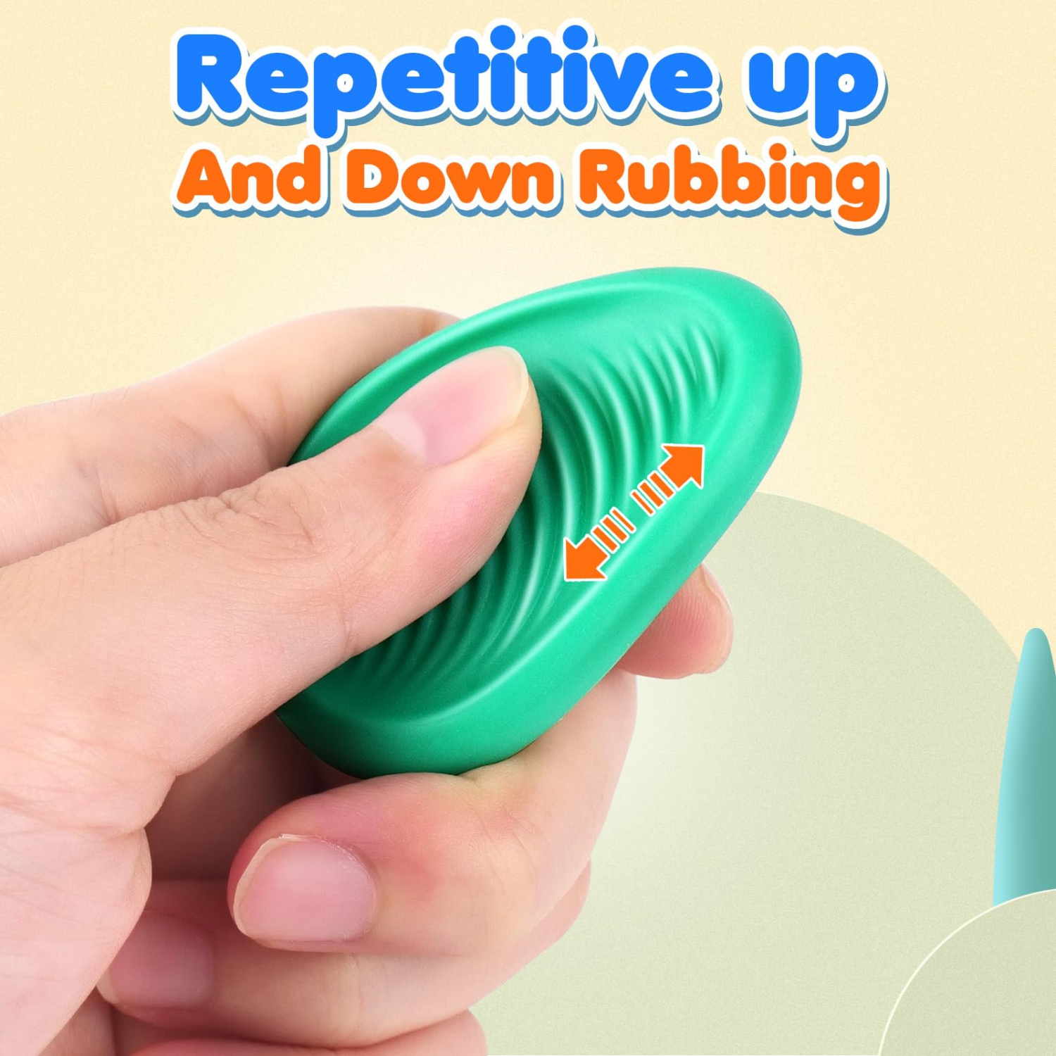 Fidget Toy Sensory Stones, 6-Pack Textured Soft Worry Stones for Boys and Girls with Autism, Calming, Anxiety Relief