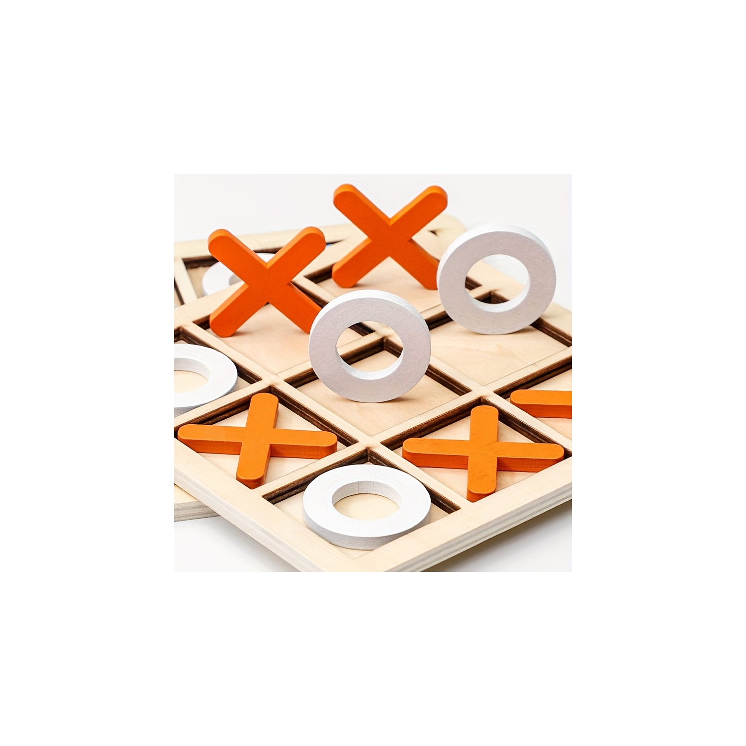 Tic-Tac-Toe Board Game, Classic Family Board Game, Educational Game for Boys and Girls