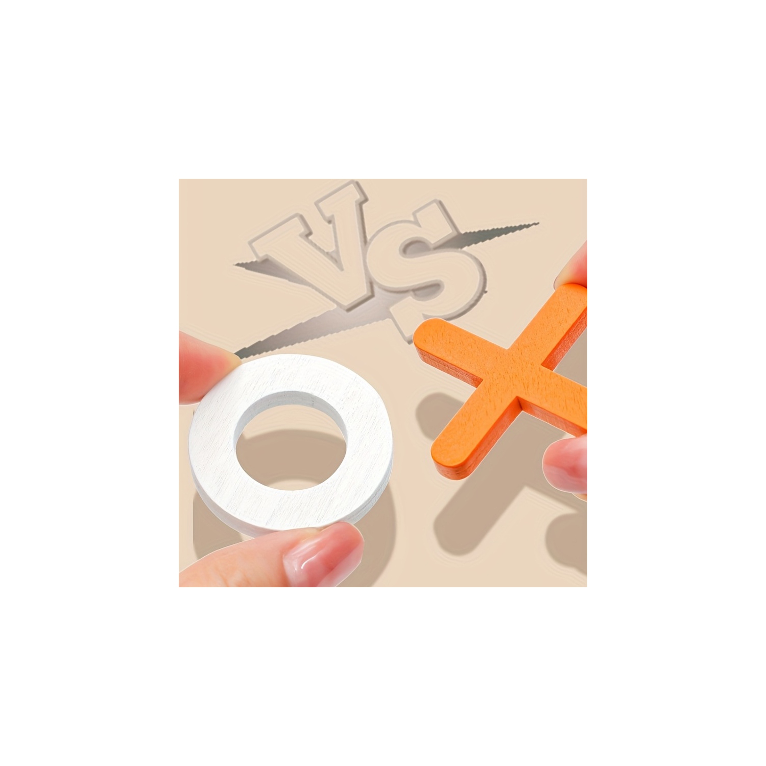 Tic-Tac-Toe Board Game, Classic Family Board Game, Educational Game for Boys and Girls