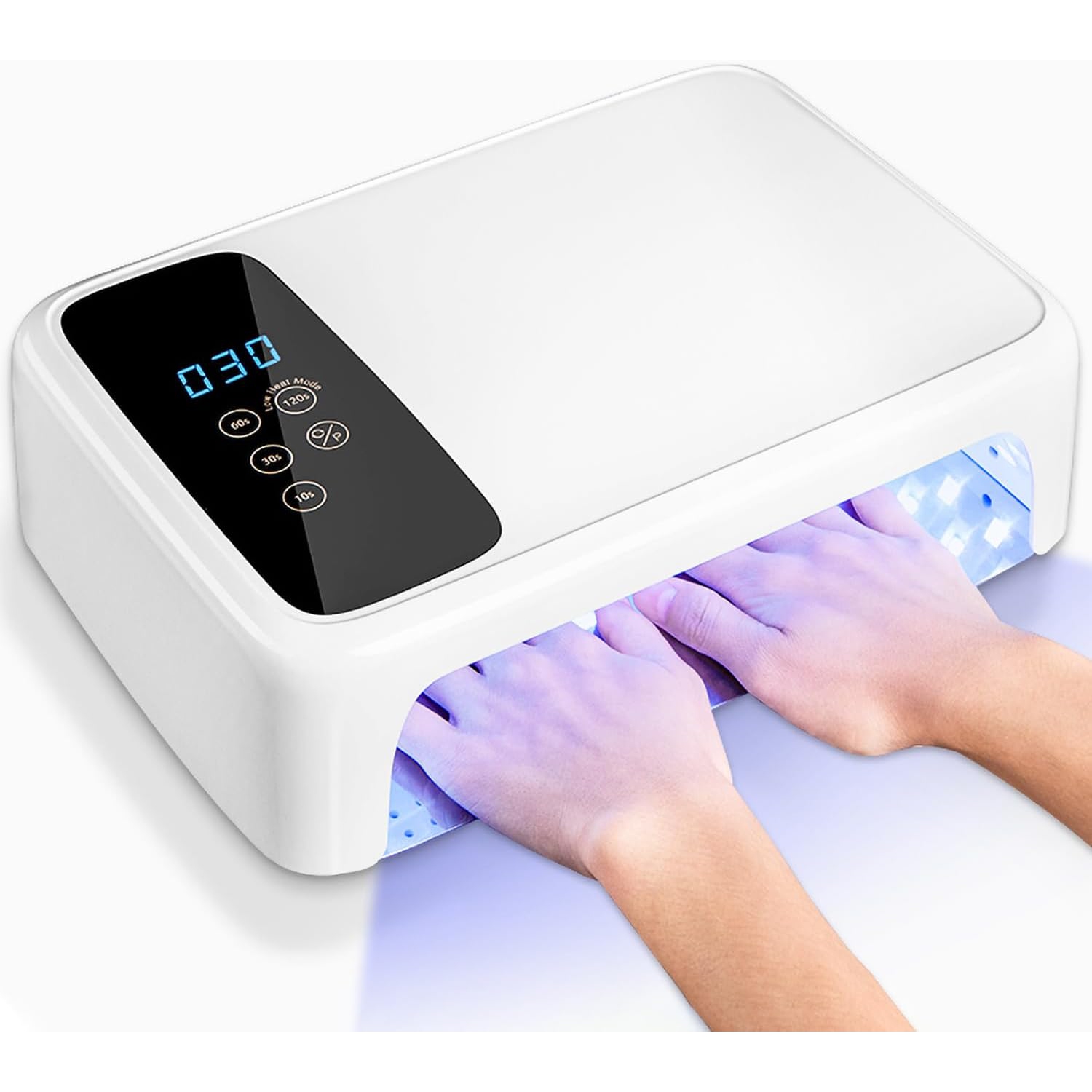UV LED gel nail lamp wired large UV nail lamp, high-power quick-drying phototherapy lamp, large space nail art baking lamp for both hands