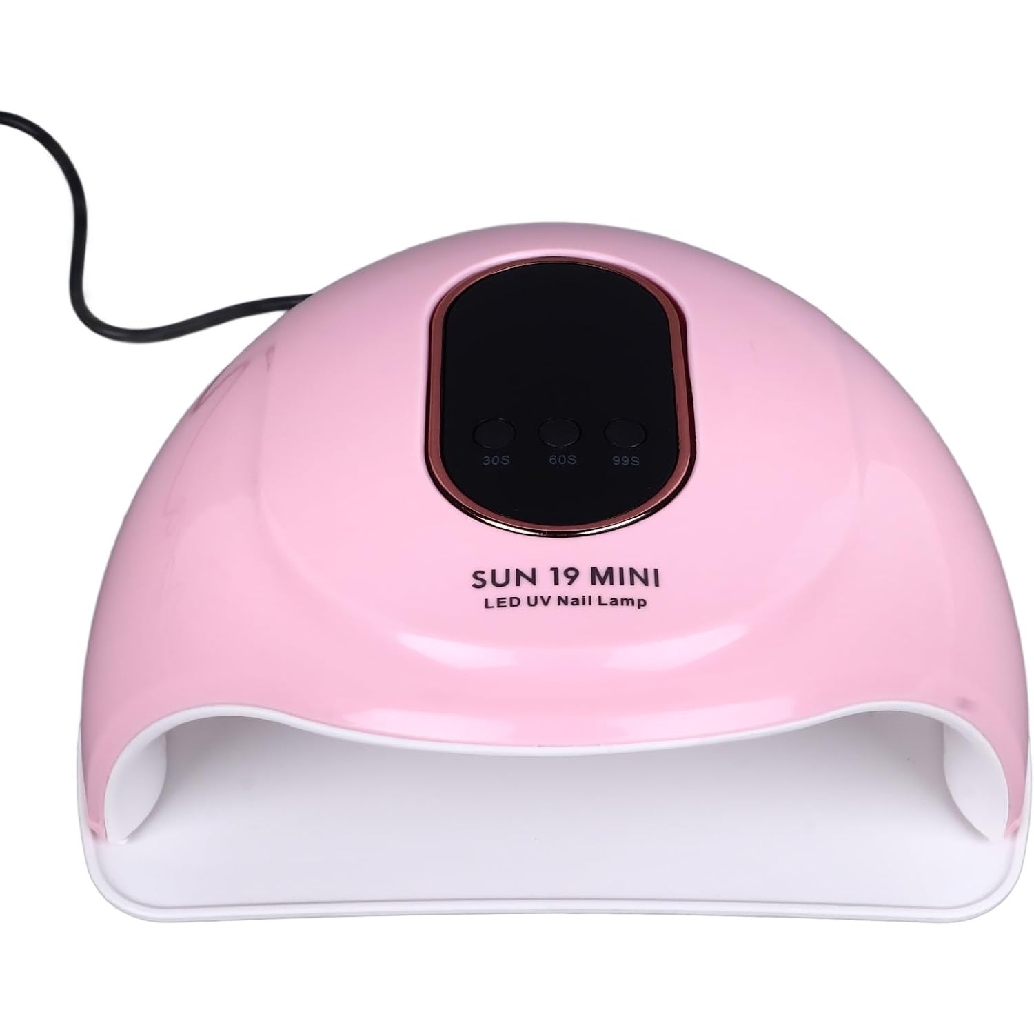 Mini 72W LED UV Nail Lamp Smart Portable Dryer Semi-Permanent Nail Art Suitable for All Gel Curing Pink