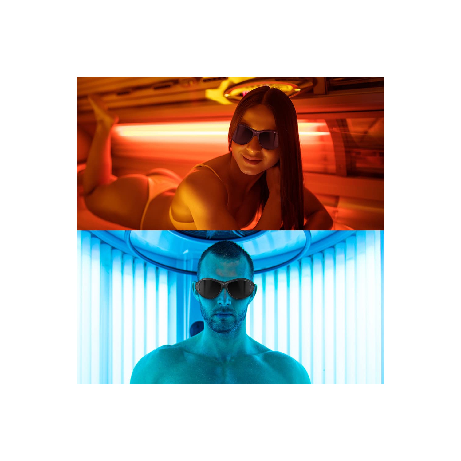 Red Light Therapy Glasses Tanning Goggles Laser safe Glasses IPL 200-2000nm Eye Protection for Red Light Therapy