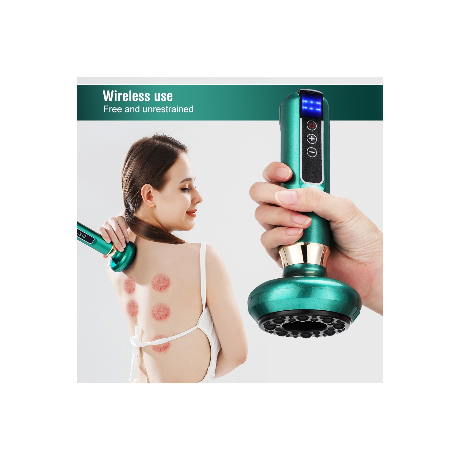 Electric Cupping Device Heating Physiotherapy Scraping Device Home Massager Dredging Meridians Gua Sha Device