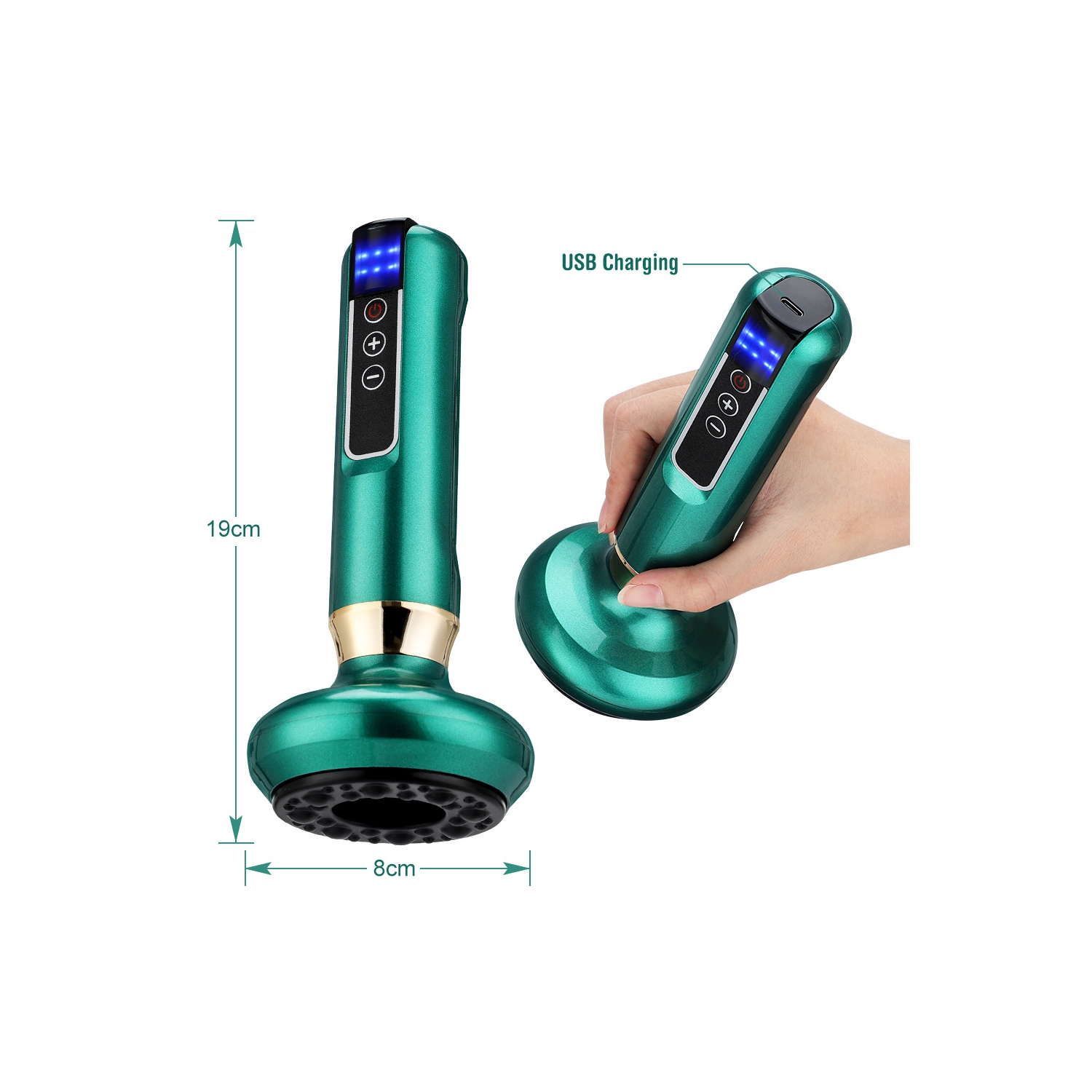 Electric Cupping Device Heating Physiotherapy Scraping Device Home Massager Dredging Meridians Gua Sha Device
