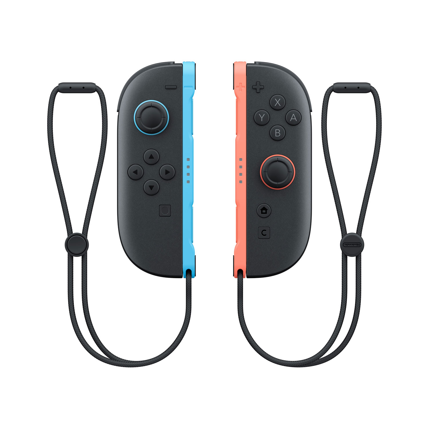 Manettes gauche et droite Joy-Con 2 pour Nintendo Switch 2 - Rouge clair/Bleu clair