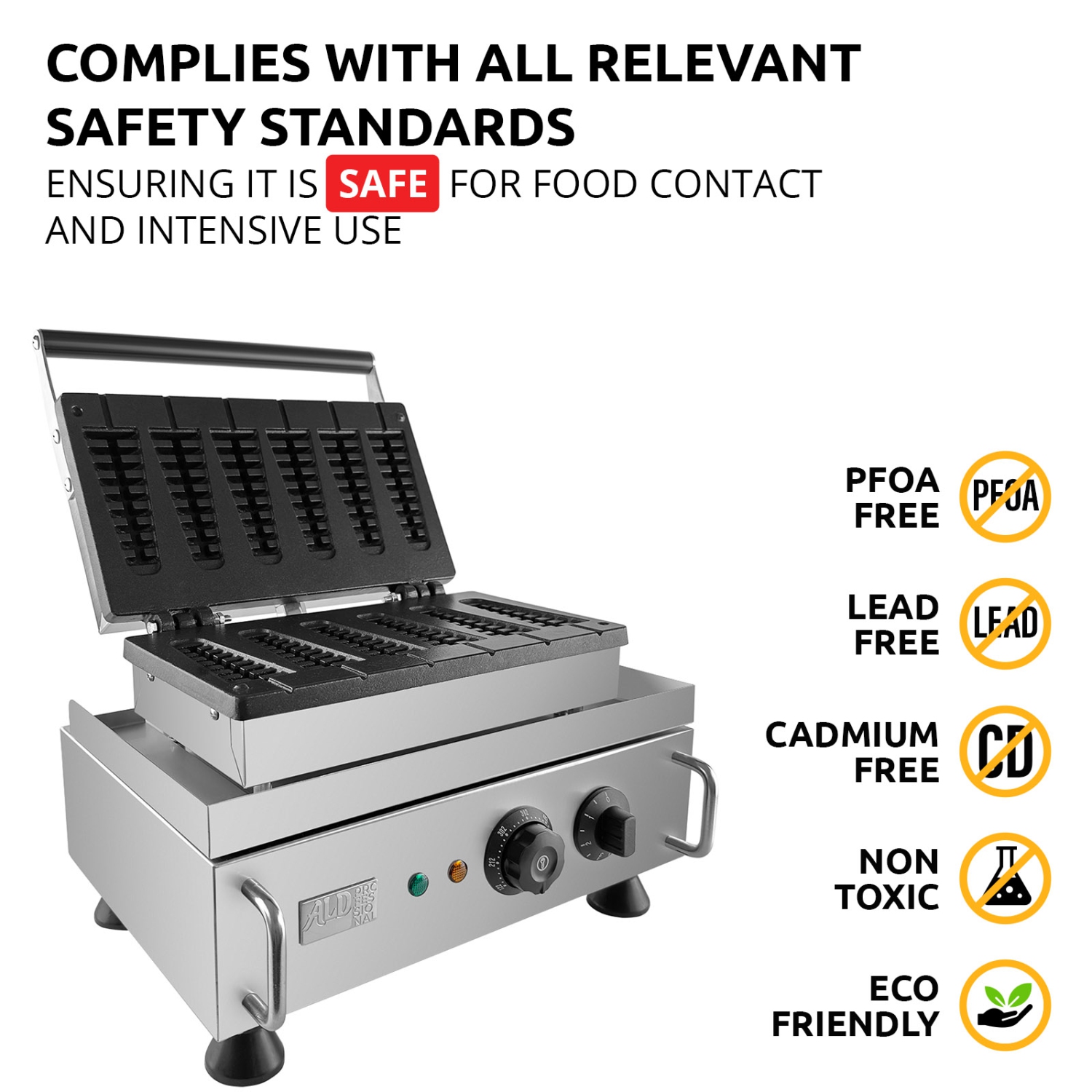 AP-503 Waffle Stick Maker | Christmas Tree Shape Waffle | Electric Waffle Maker | 6 waffles | 110V