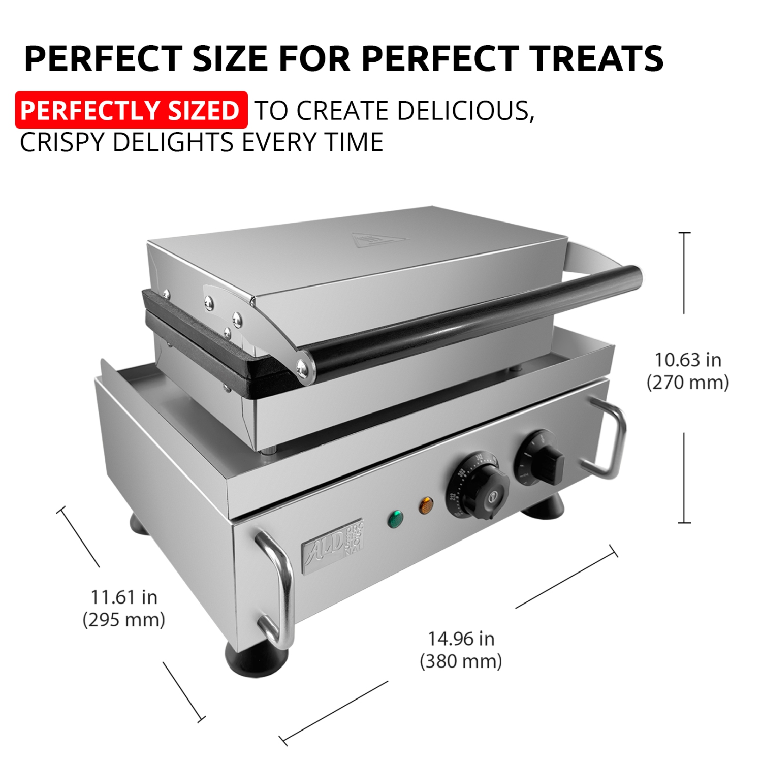 AP-503 Waffle Stick Maker | Christmas Tree Shape Waffle | Electric Waffle Maker | 6 waffles | 110V