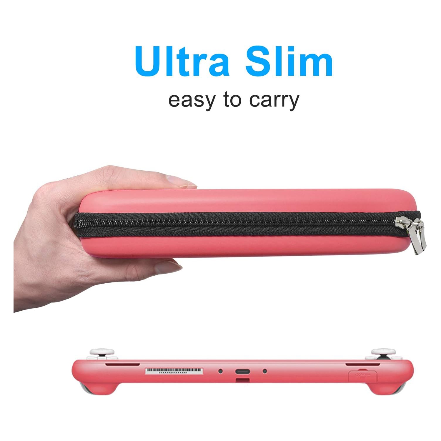 Trousse d'accessoires 4-en-1 Compatible avec la Nintendo Switch Lite, sac de voyage, étui de transport, étui de protection et