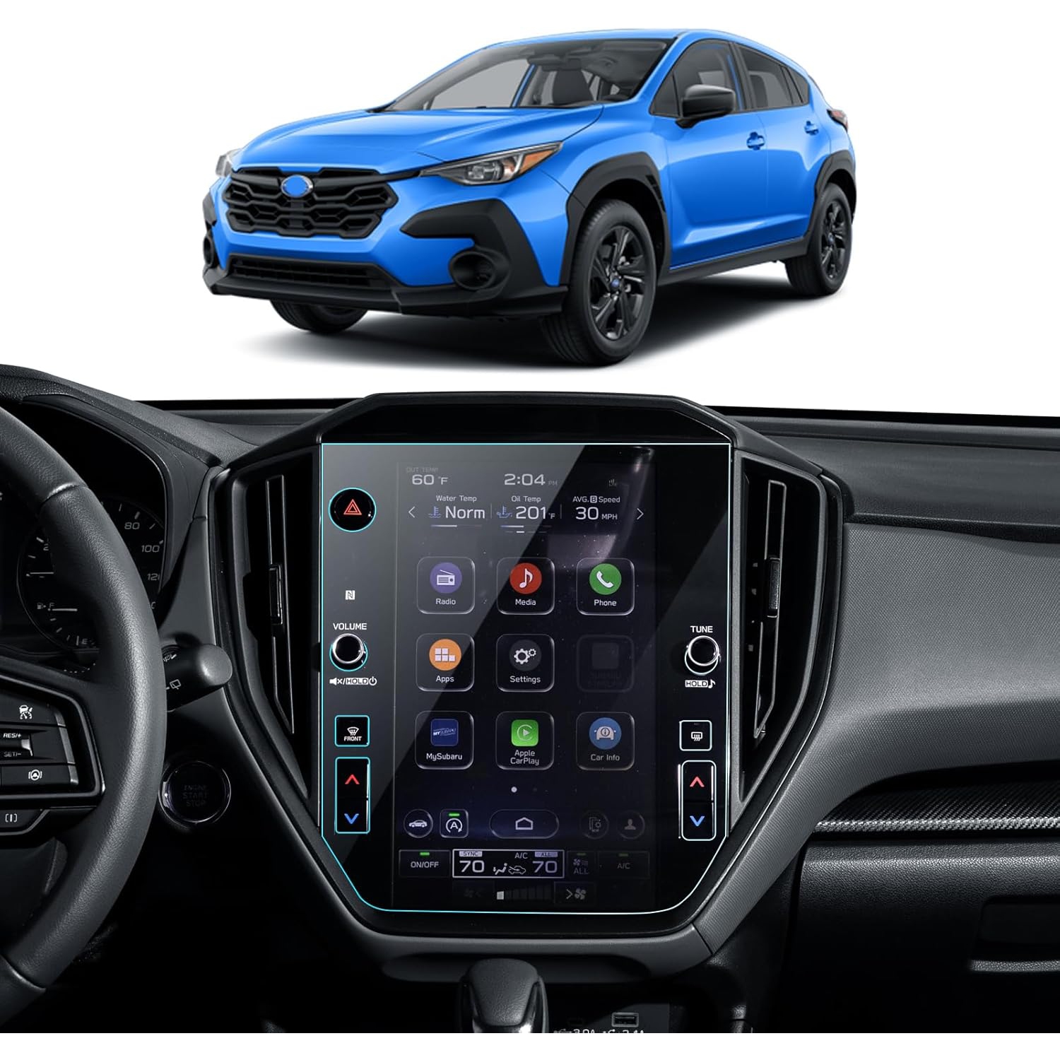 WRX Screen Protector for 11.6''2024 Subaru Crosstrek&2022-2023 WRX STARLINK&2024 Impreza Center Control