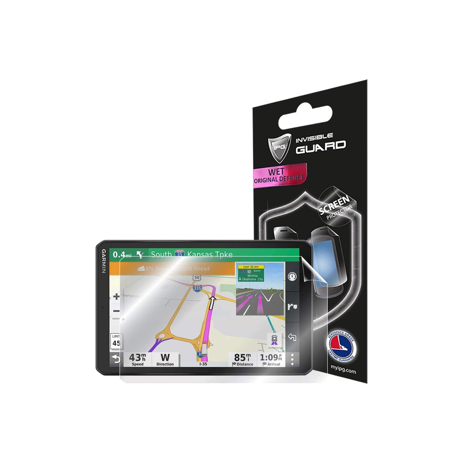 For Garmin dezl OTR800 8-inch GPS Truck Navigator Screen Protector Invisible Ultra HD Clear Film Anti Scratch Skin